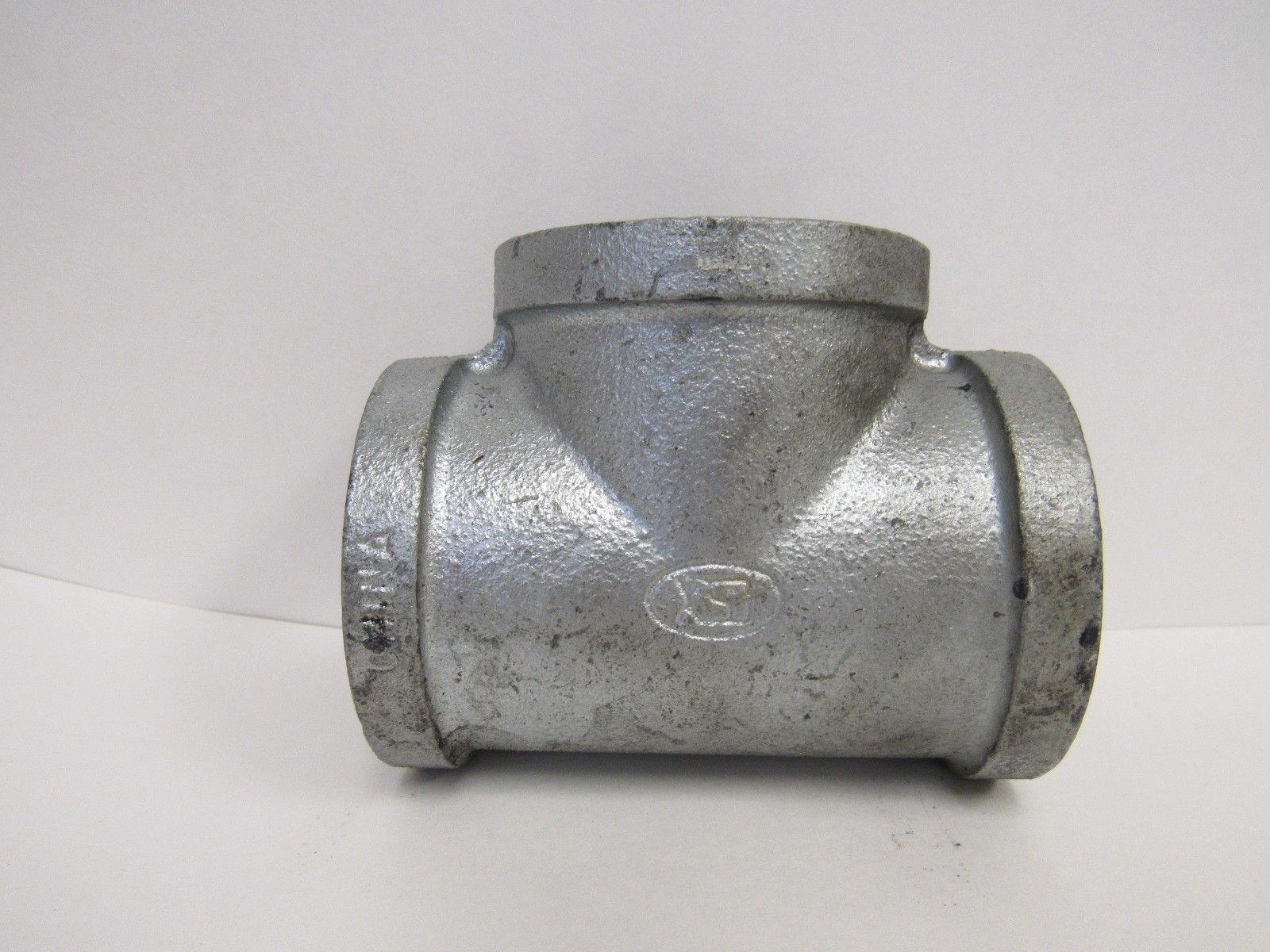 New 6″ Galvanized Steel Straight Tee 6″ X 6″ X 6″ FNPT Thread
