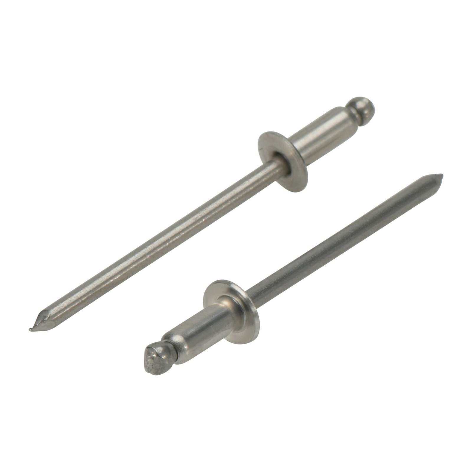 100pcs, #43 Full Stainless Steel Rivets Painted & Mill Finish