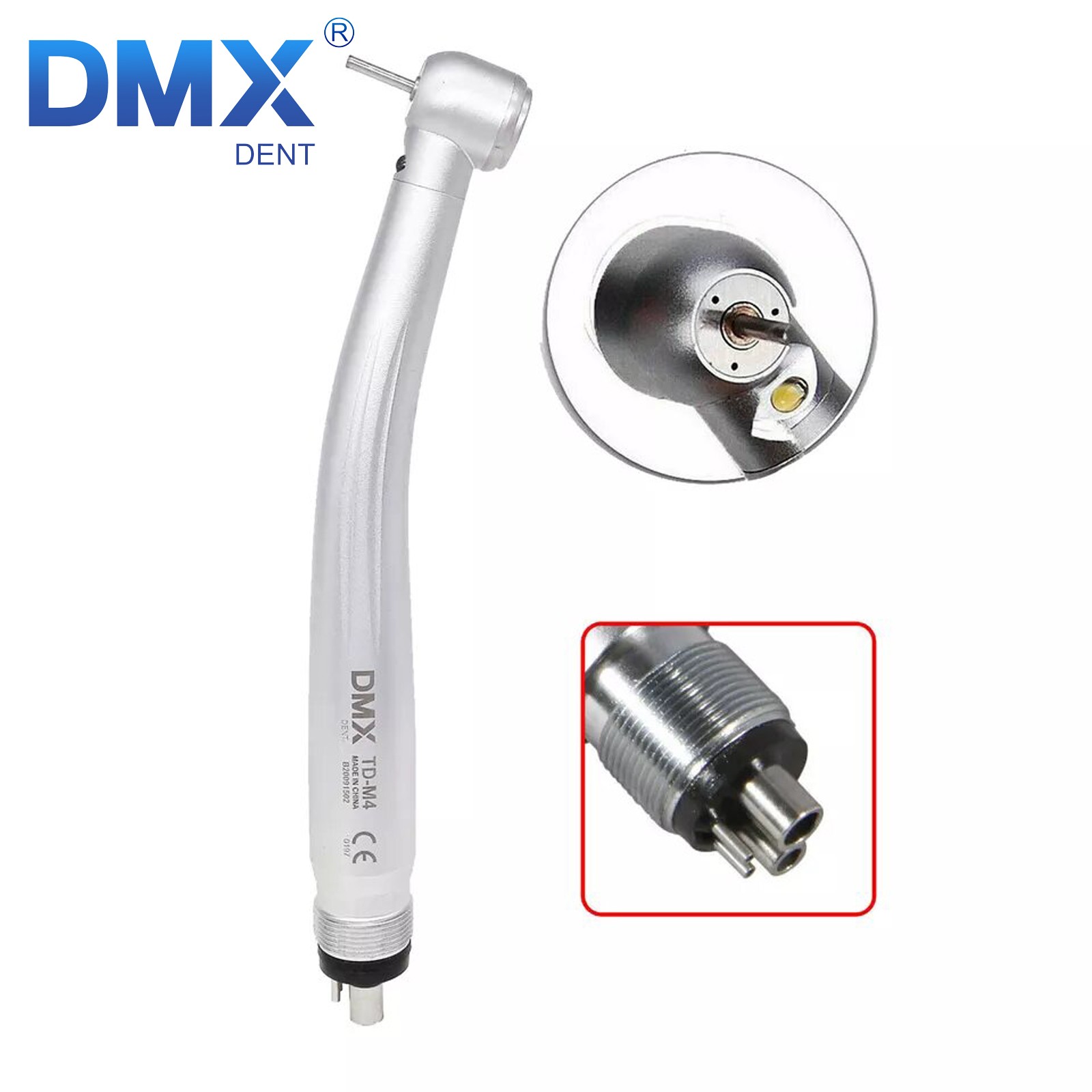 NSK Style Dental High Speed Handpiece Fiber Optic Turbine LED E-generator 4Hole