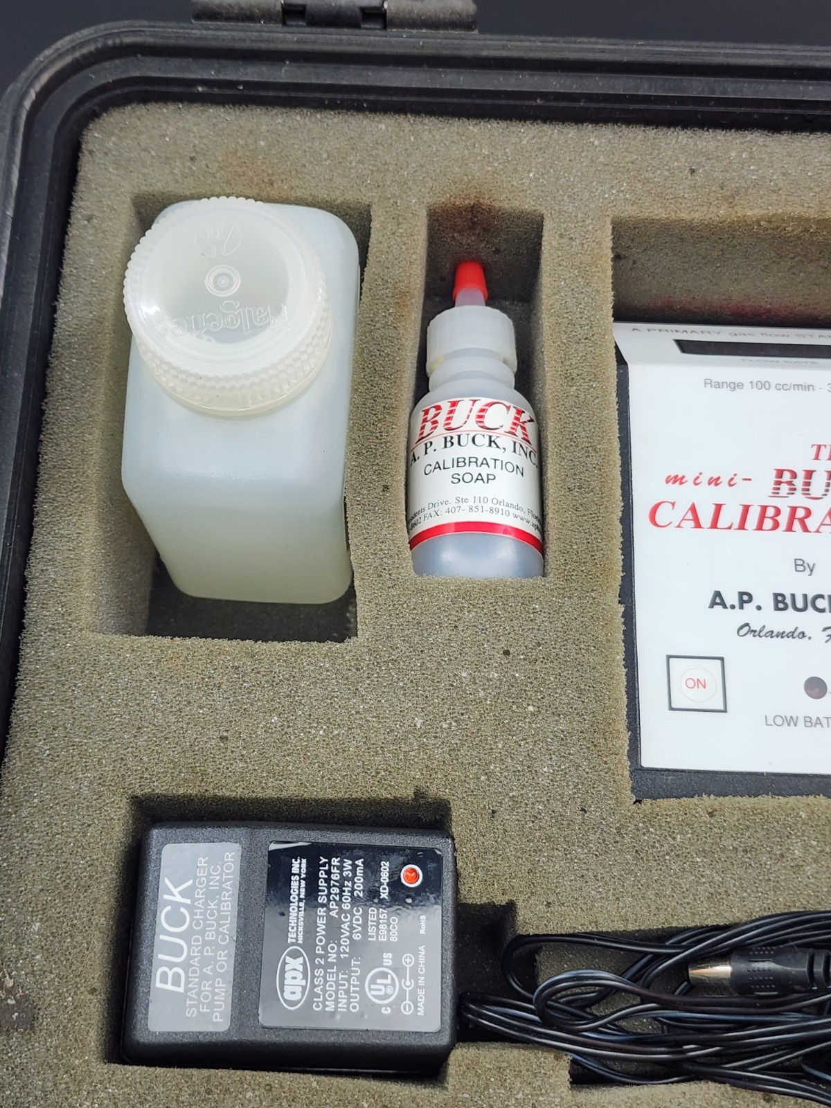 A.P. Buck M-5 Mini-Buck Calibrator – 1000 to 6000 cc/min