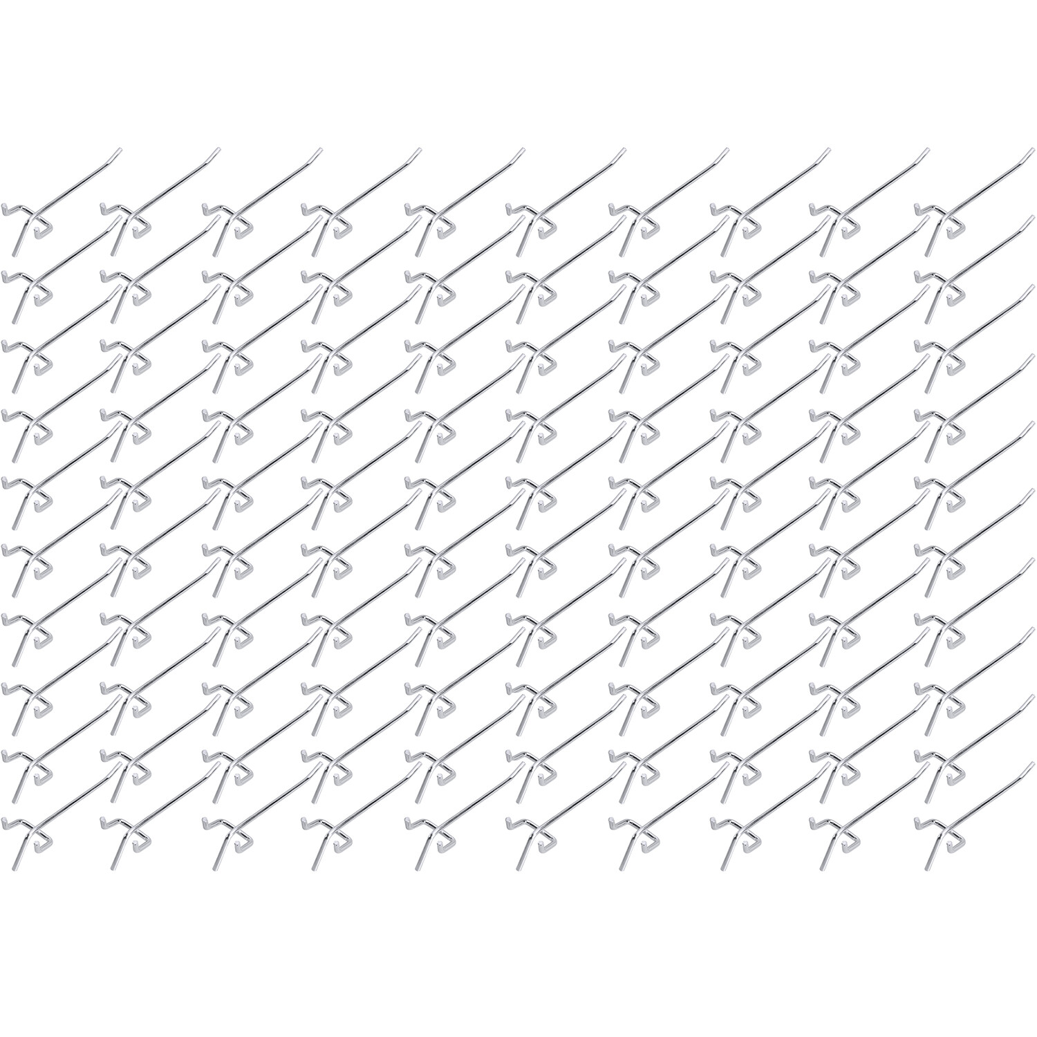 100 Pack PEG Board Shelving PEG HOOKS 2″ Length Wholesale Lot