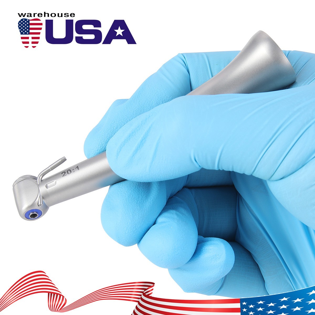 NSK Style Dental Implant Handpiece 20:1 (LED) Contra Angle Fit Implant Motor
