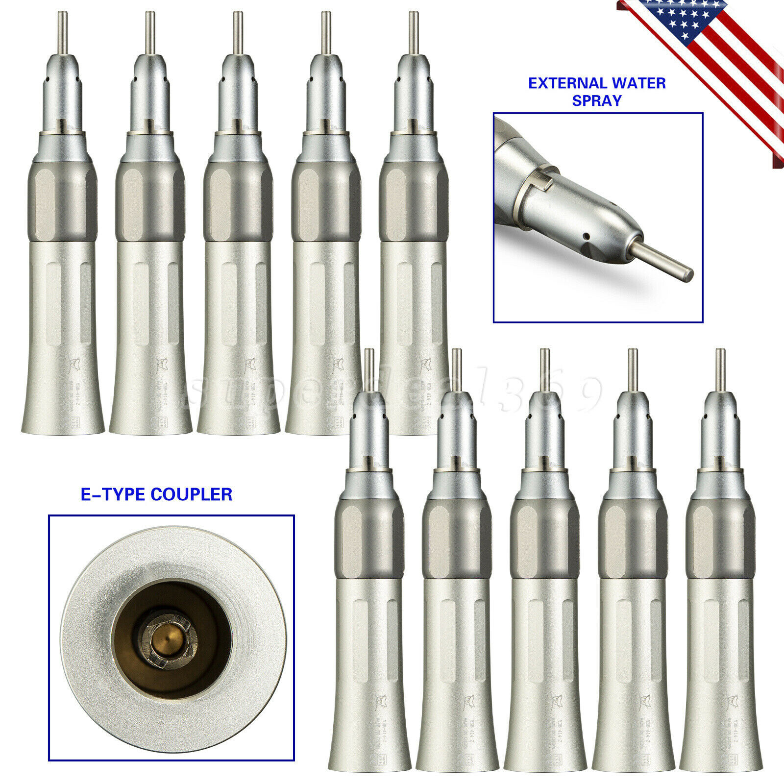 NSK Style Dental Handpiece Low Speed 1:1 direct drive Air Pressure Straight SA
