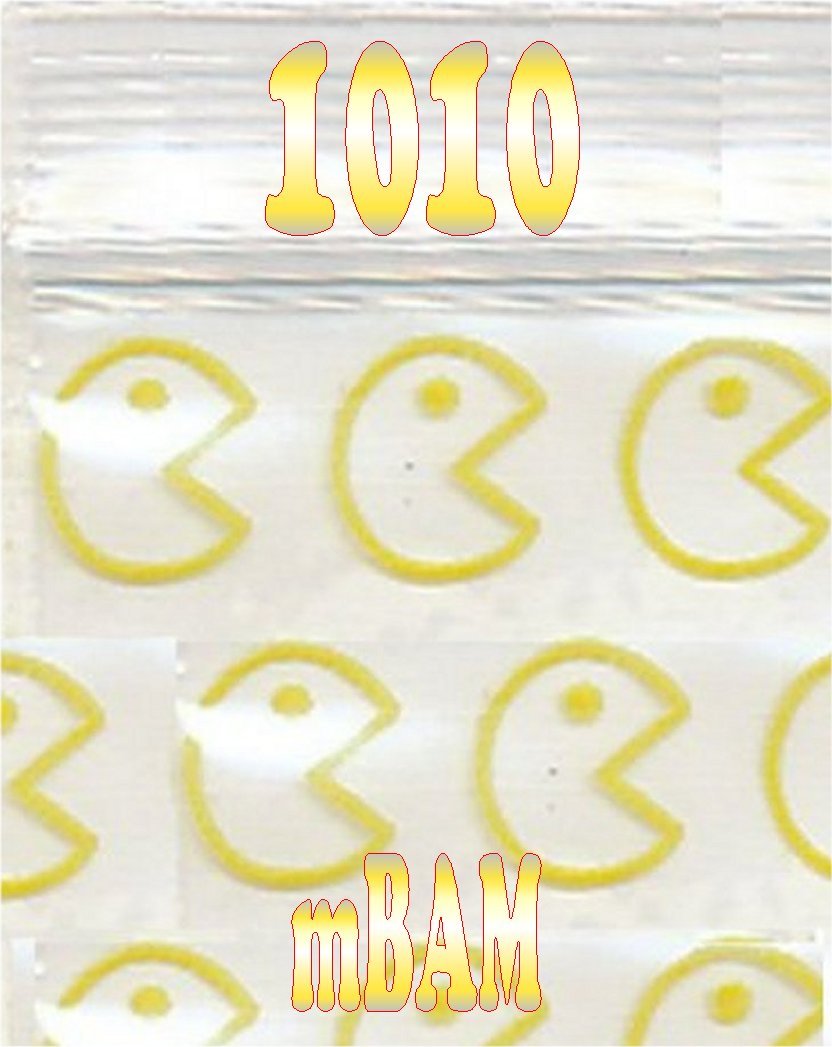 100 PACK PIGGY BANKS 125125 APPLE MINI ZIP BAGGIES 1.25×1.25″