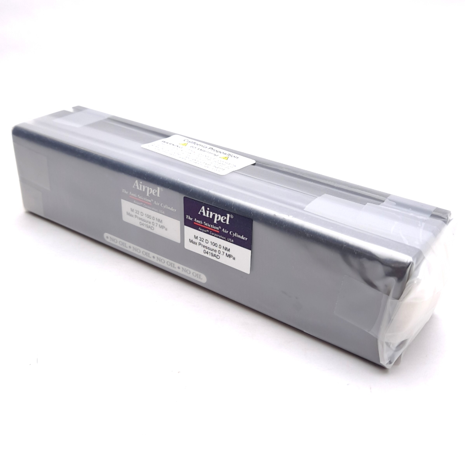 Airpel M32D100.0NM Anti-Stiction Air Cylinder, 32.5mm Bore, 100mm Stroke, 0.7MPa