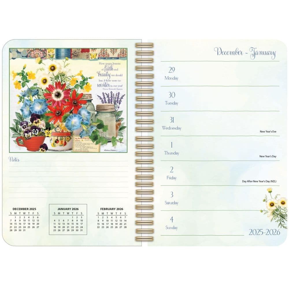 Lang, Garden Botanicals 2026 Engagement Planner by 6.5×9 inches, Multicolor