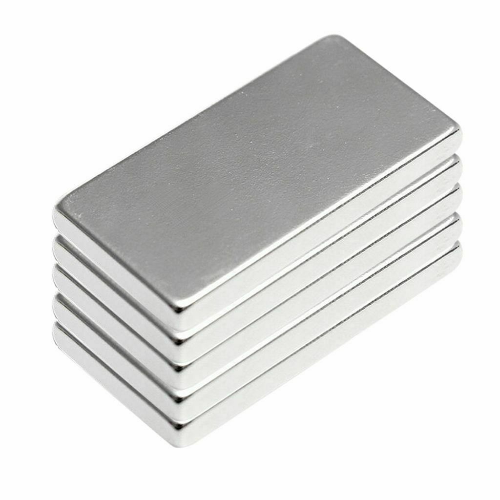 100PCS 20x10x2mm N52 Neodymium Block Magnet Super Strong Rare Earth Magnets Long