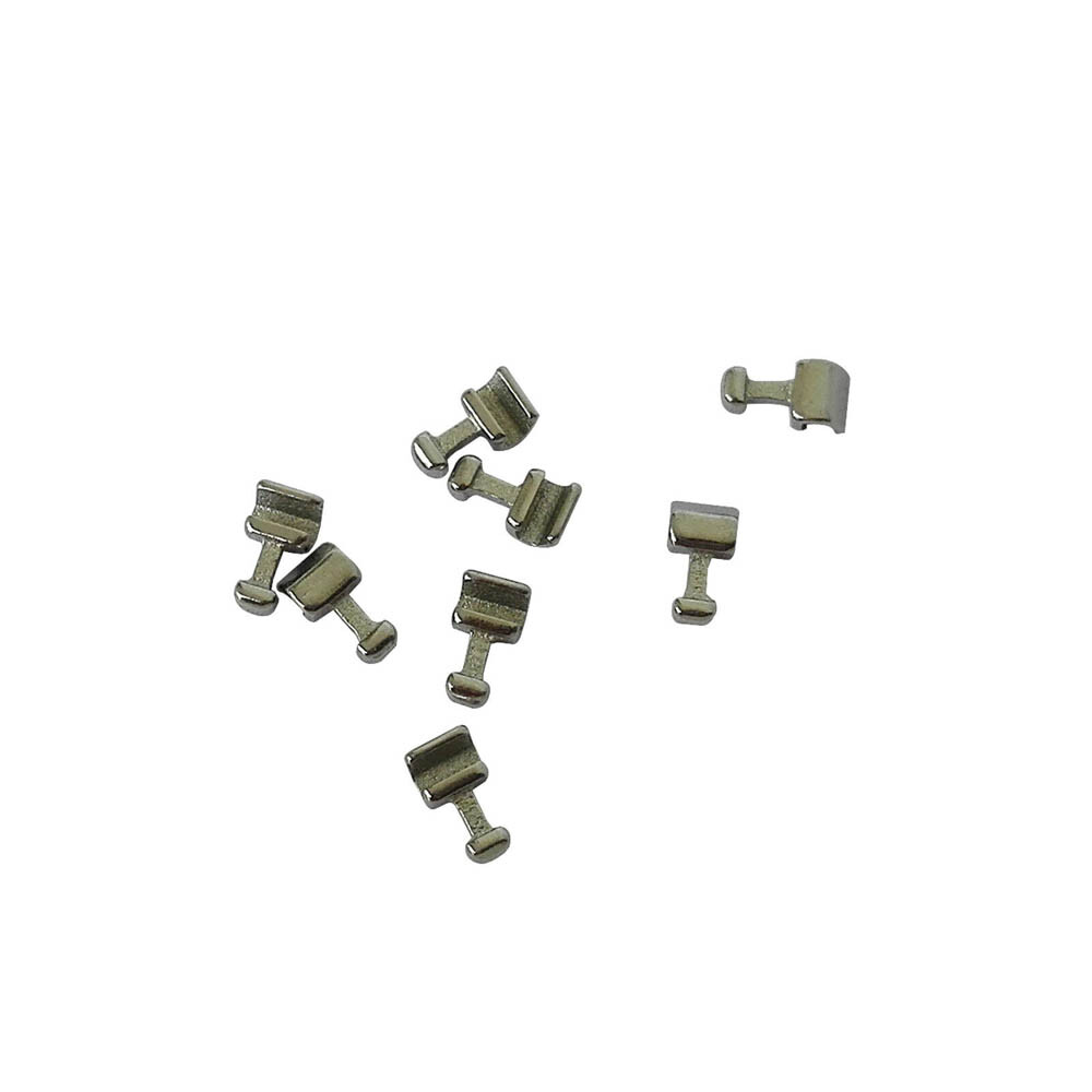 50/100/200pcs Dental Crimpable Stainless Orthodontic for Arch Wire Hook T Shaped
