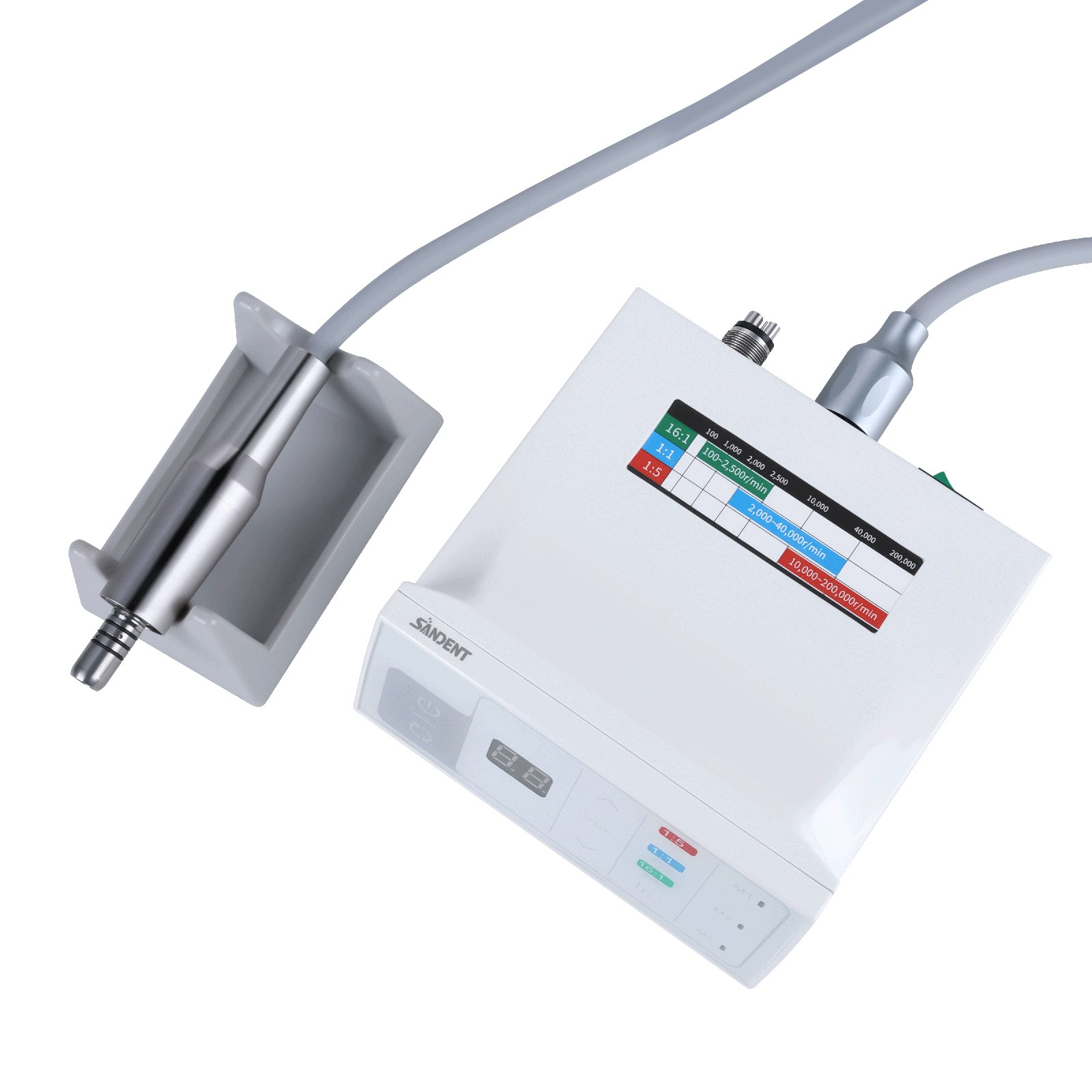 SANDENT Dental Brushless Electric LED Micro Motor Internal Spray E-type 3.4Ncm