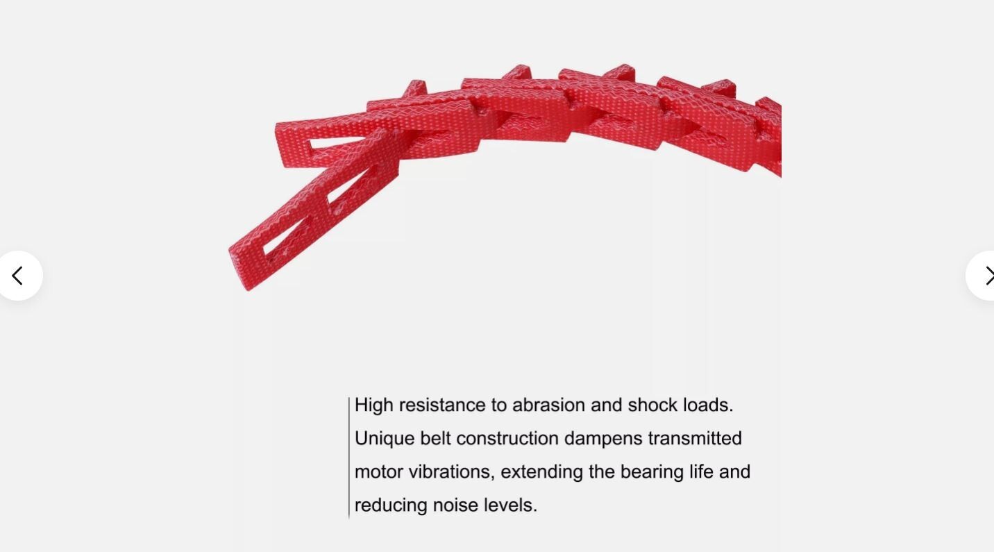 Power Twist V Belt 5/8 Inches X 5 Feet B/5l Adjustable Link V Belt Type B For La