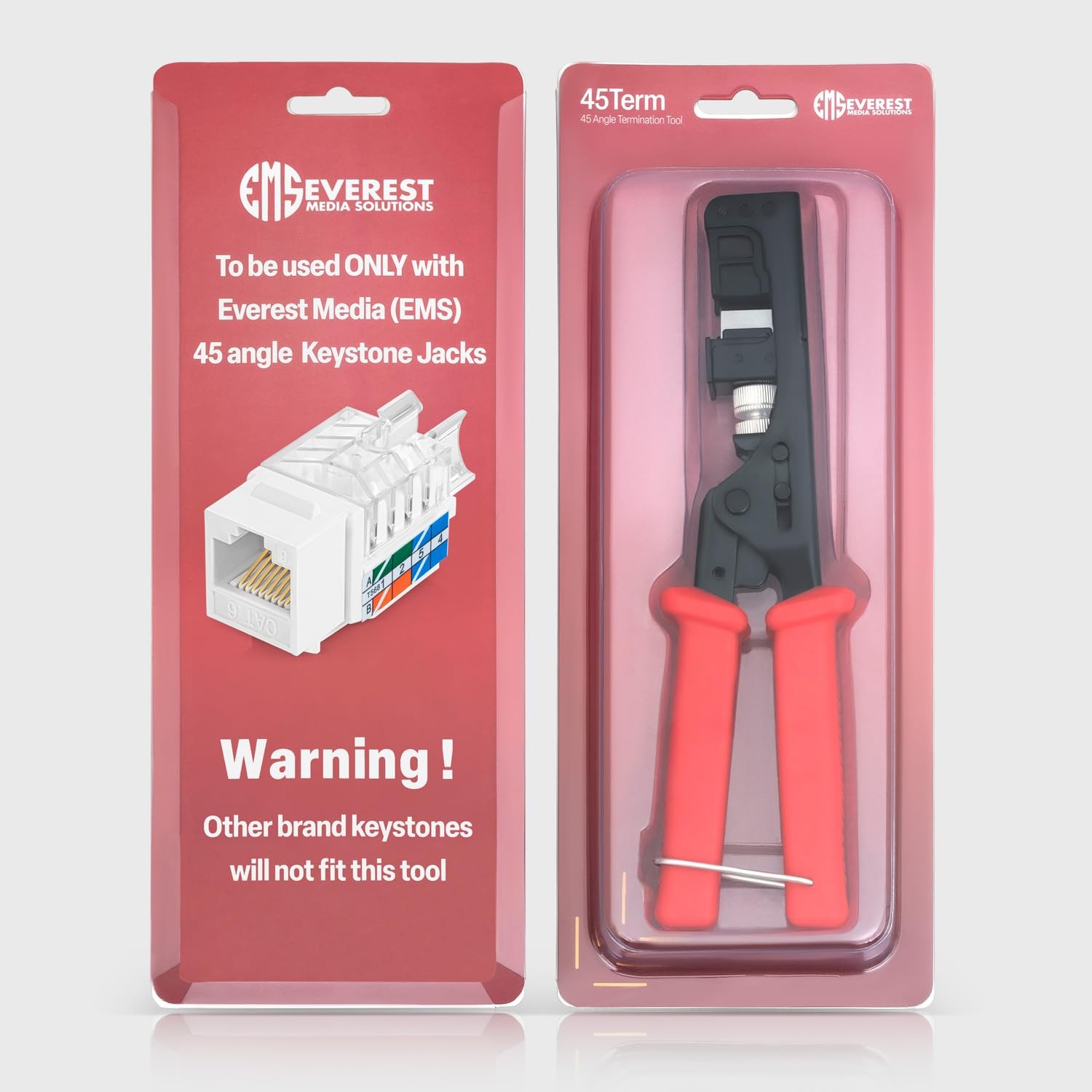 Everest 45Term – 45° Angled Speed Termination Keystone Tool Time Saver Network
