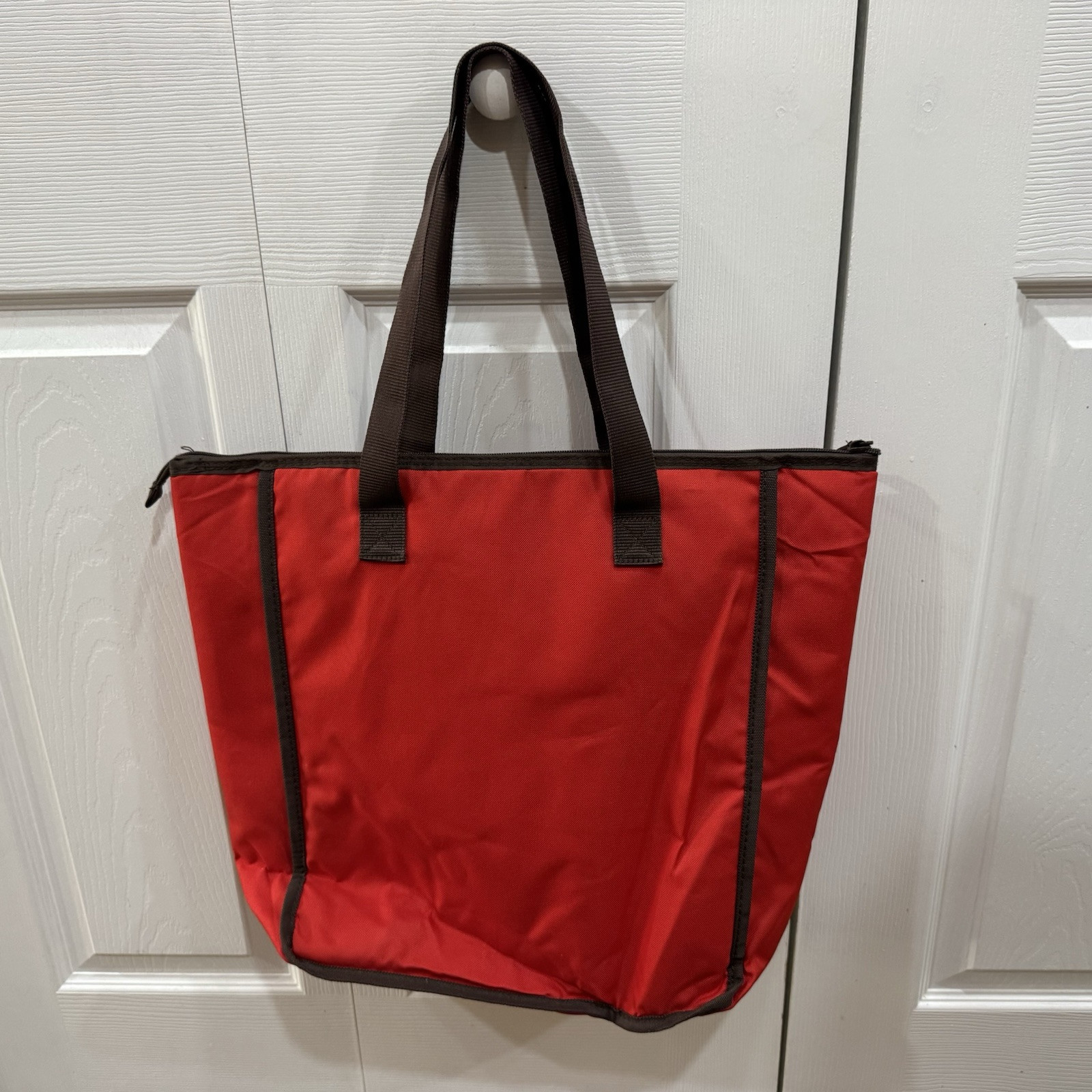 Rachael Ray Pack And Go Chillout Cooler Bag Insulated Soft Grocery Tote Red NWOT