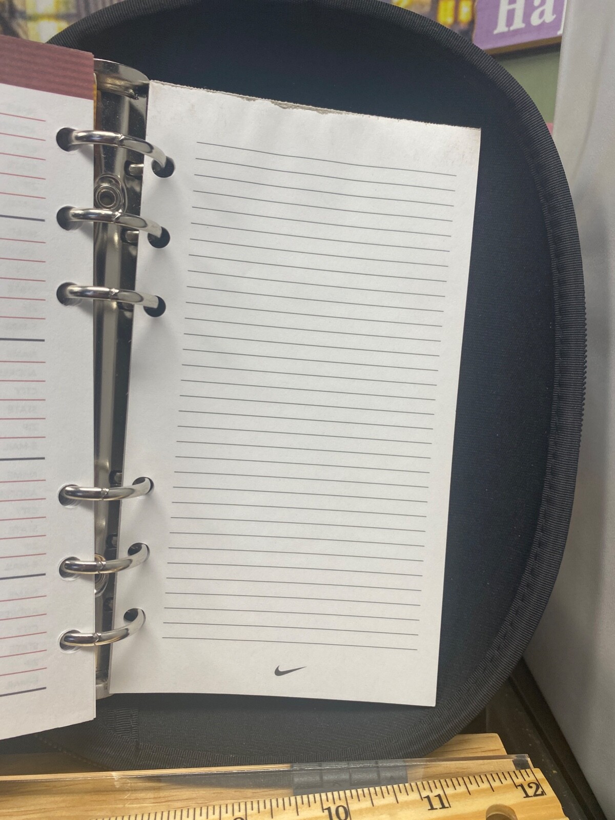 Channel Your Inner Champion: Vintage Nike Student Day Planner Organizer Folder