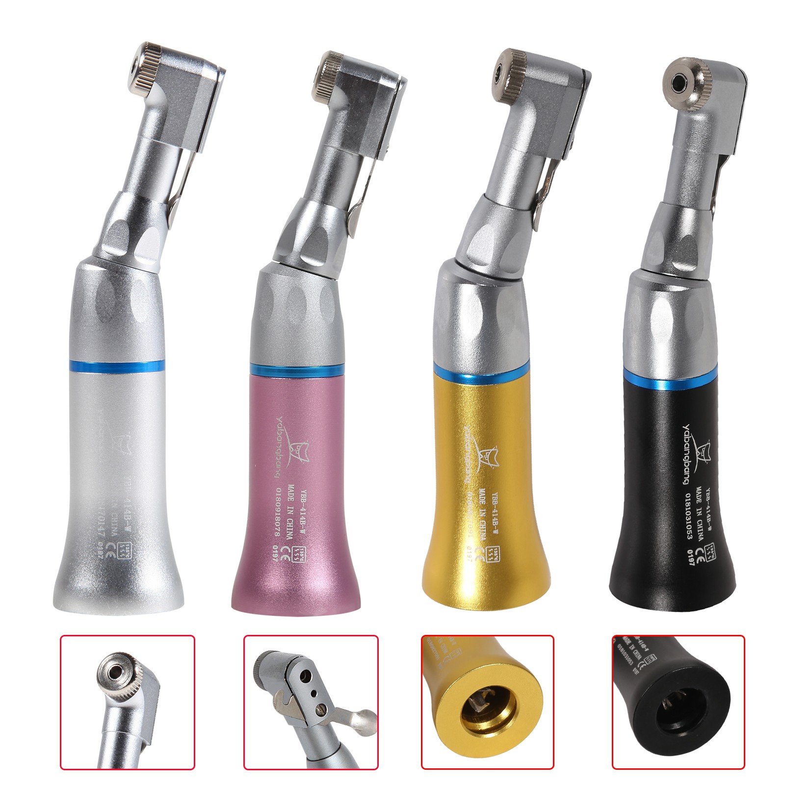 NSK Style Dental Slow Low Speed Contra Angle Handpiece Latch/Push E-Type 5 types