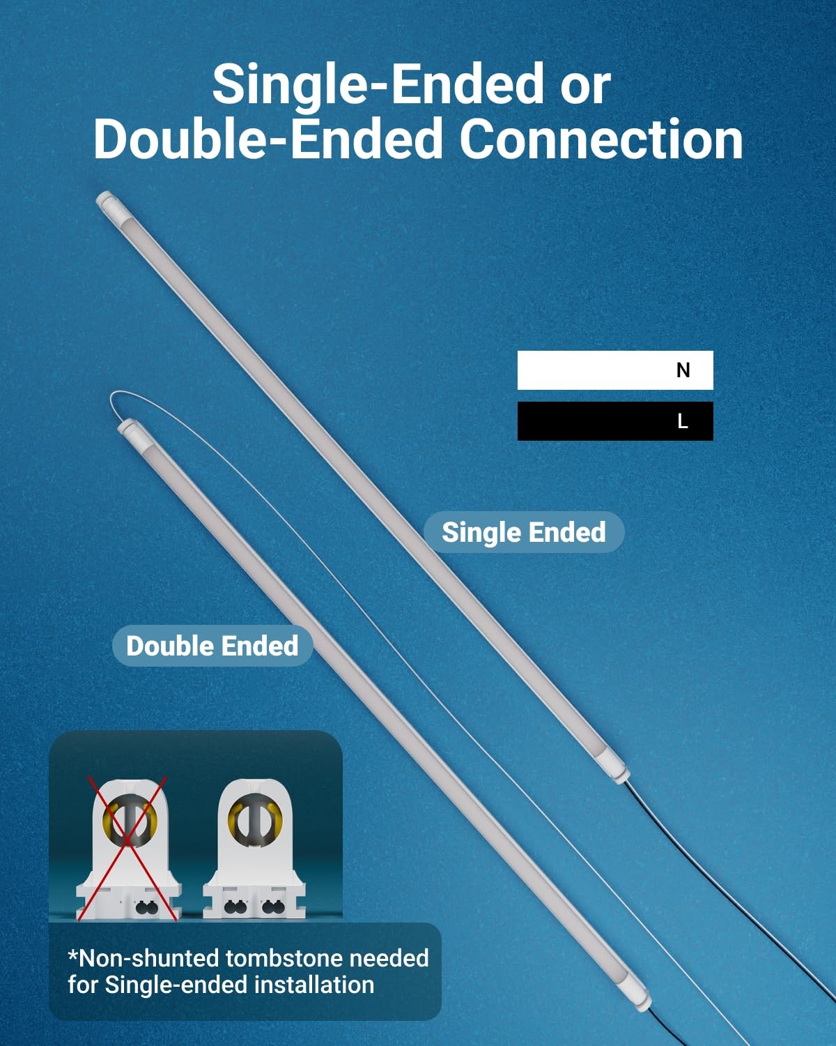 Sunco 10 Pack T8 10 Pack, ‎5 Cct in One (3000k, 3500k, 4000k, 5000k, 6000k)