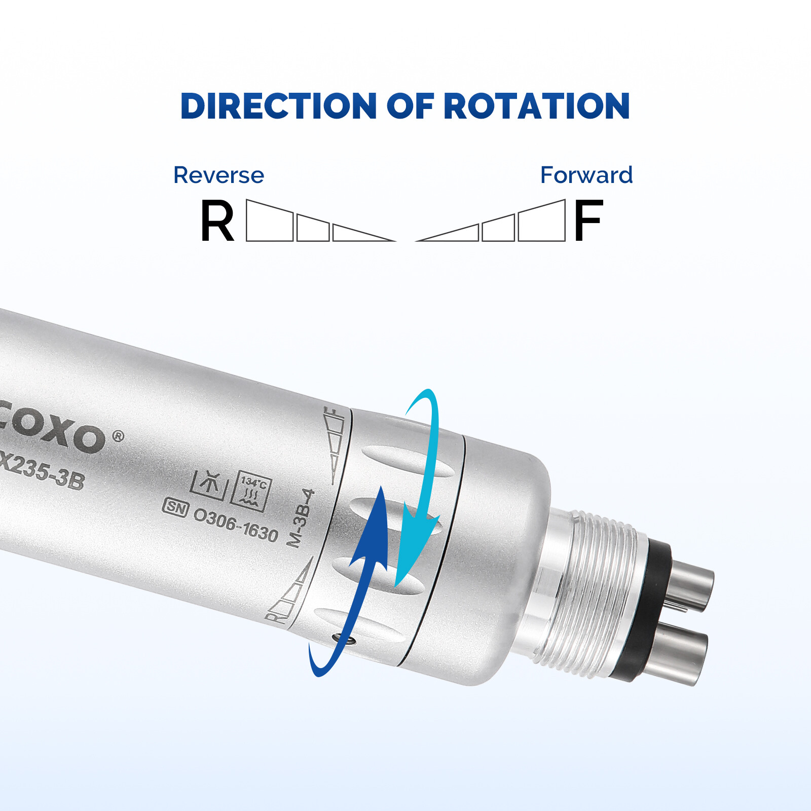COXO Dental Low Speed Inner Water Straight/Contra Angle/Air Motor Handpiece 4H