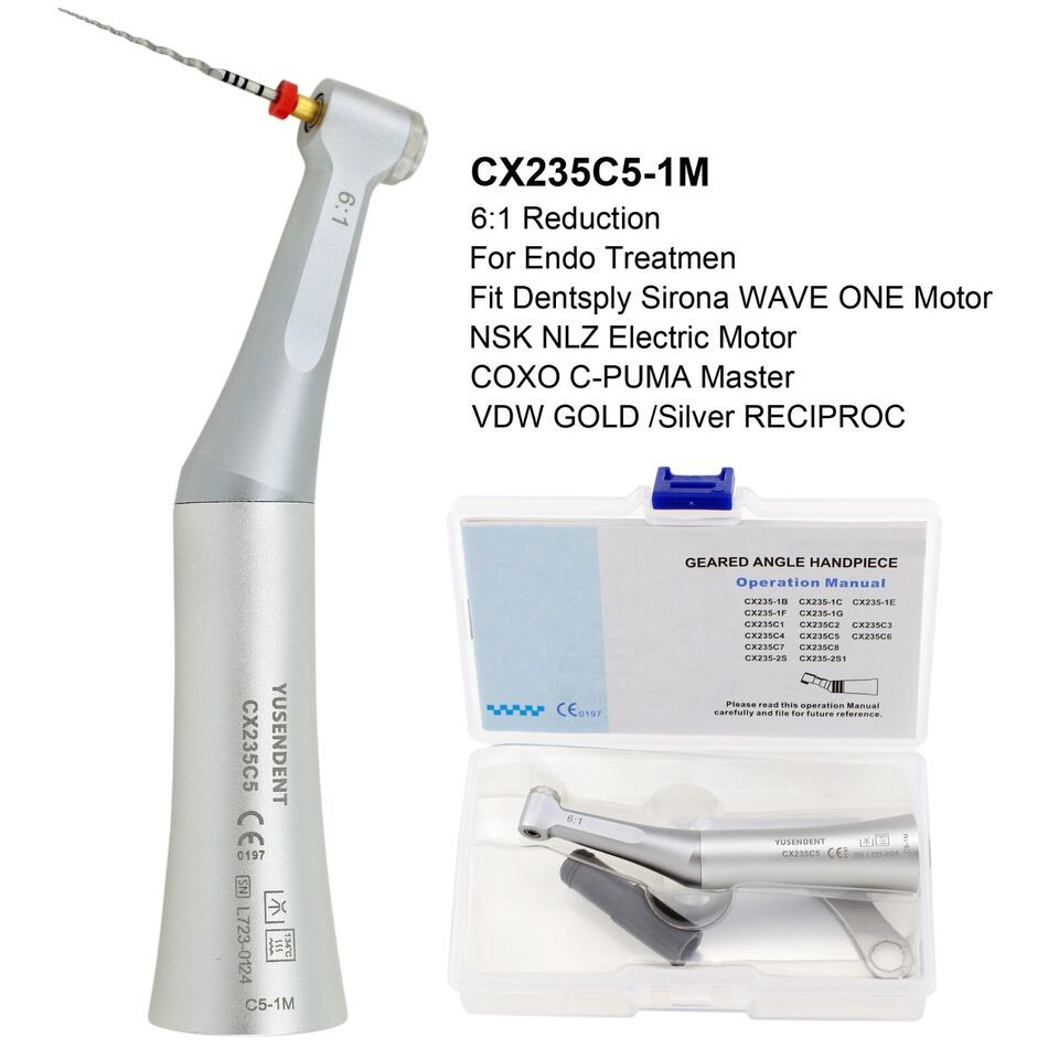 COXO Dental Contra Angle 1:1 10:1 6:1 Endo 20:1 Implant Handpiece Fiber Optic