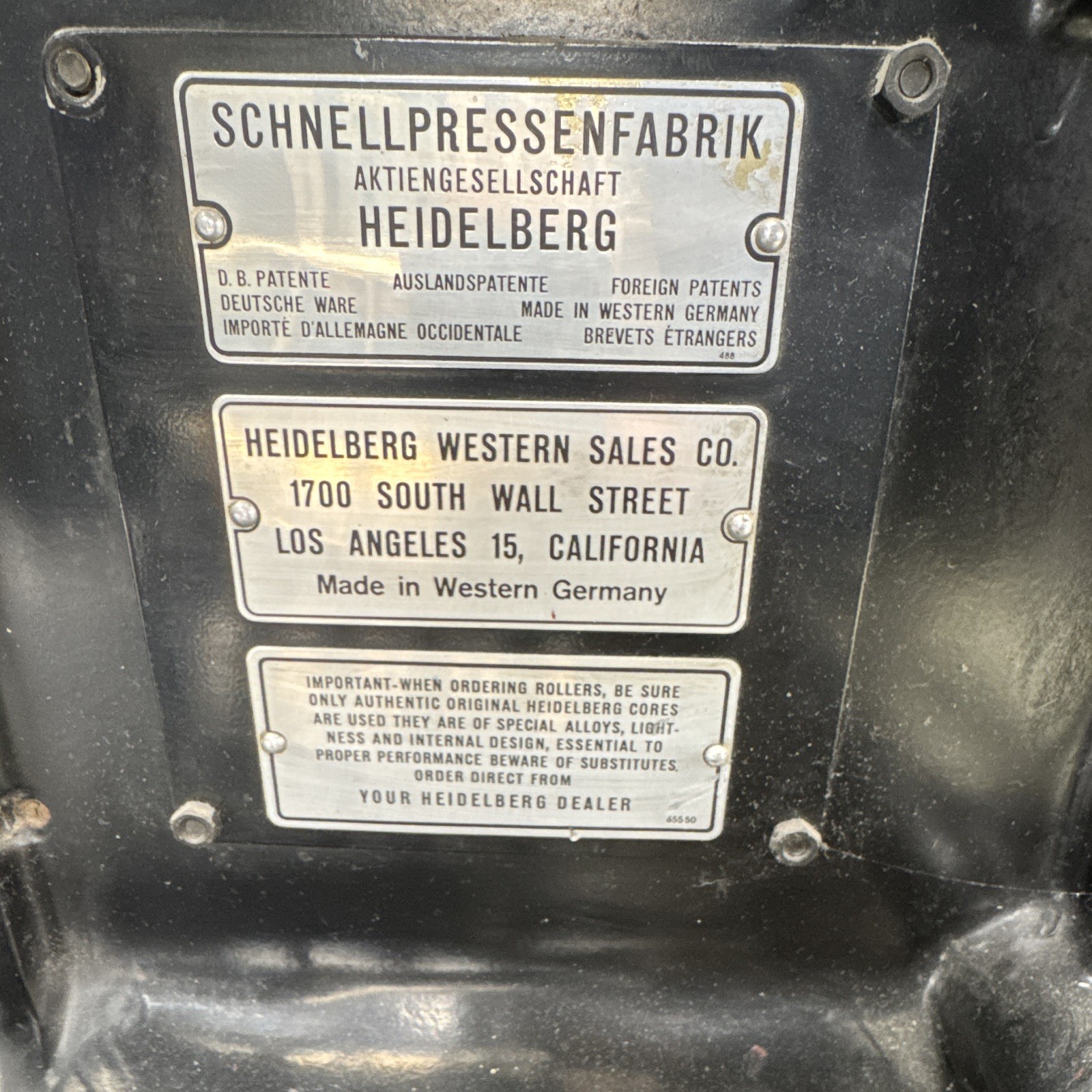 Heidelberg Original Heidelberg Letter Press Machinery Printing Machine