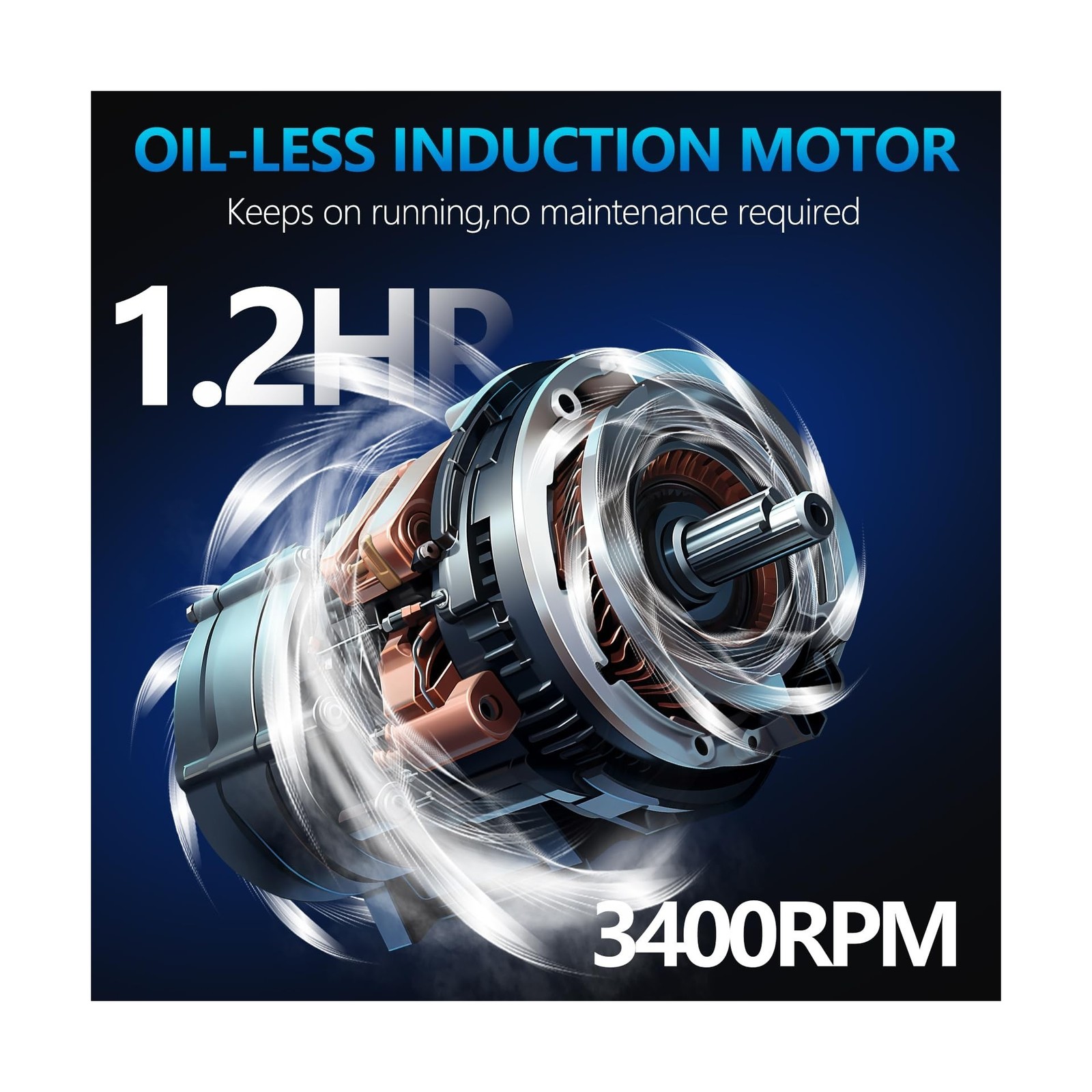 Quiet Air Compressor, Only 68dB, 5 Gallon Steel Tank, 2.8CFM @ 90PSI, Oil-Fre…
