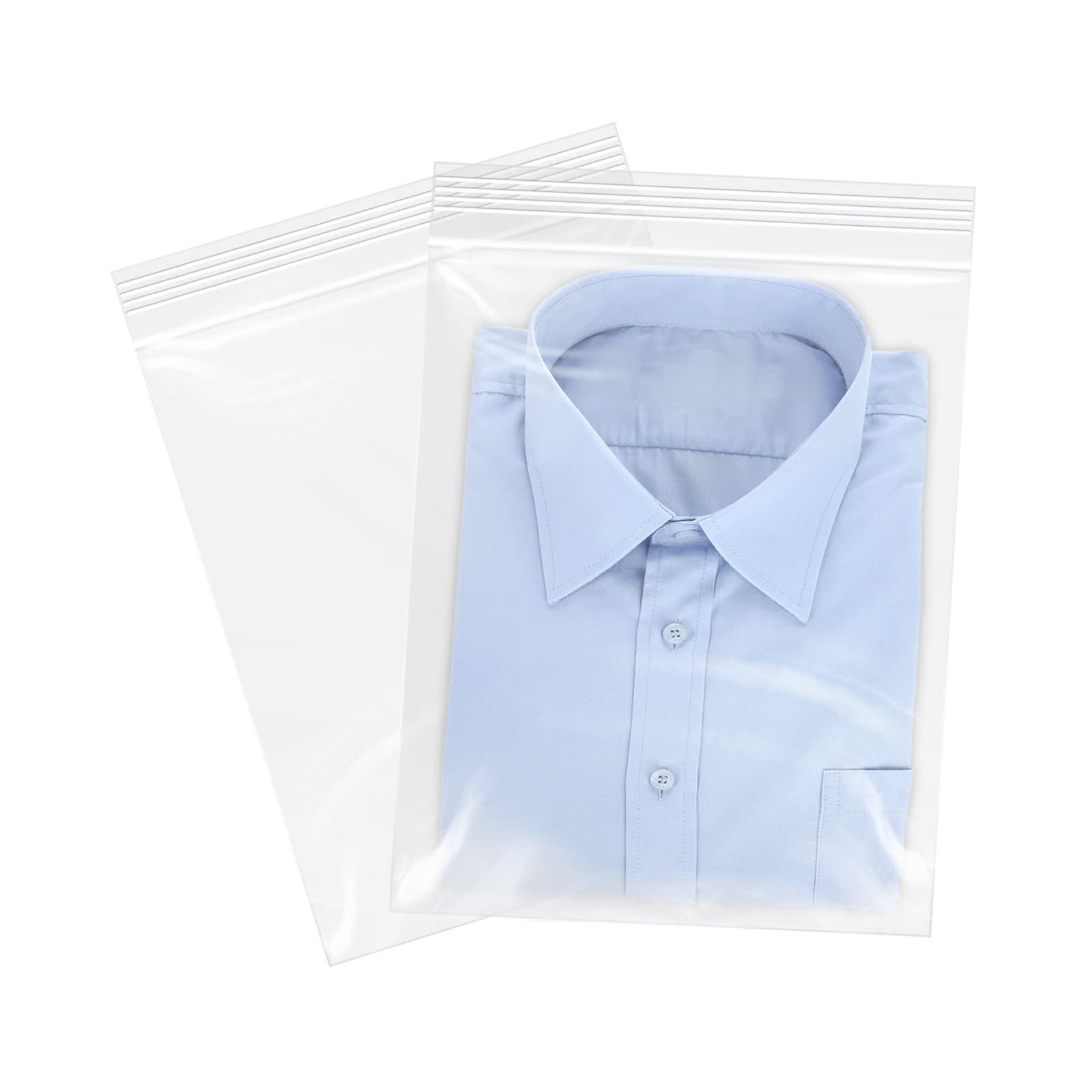 WEPOLY – 10″ x 13″(200 Count) Zip Plastic Poly Bags – 2 Mil Clear Reclosable …