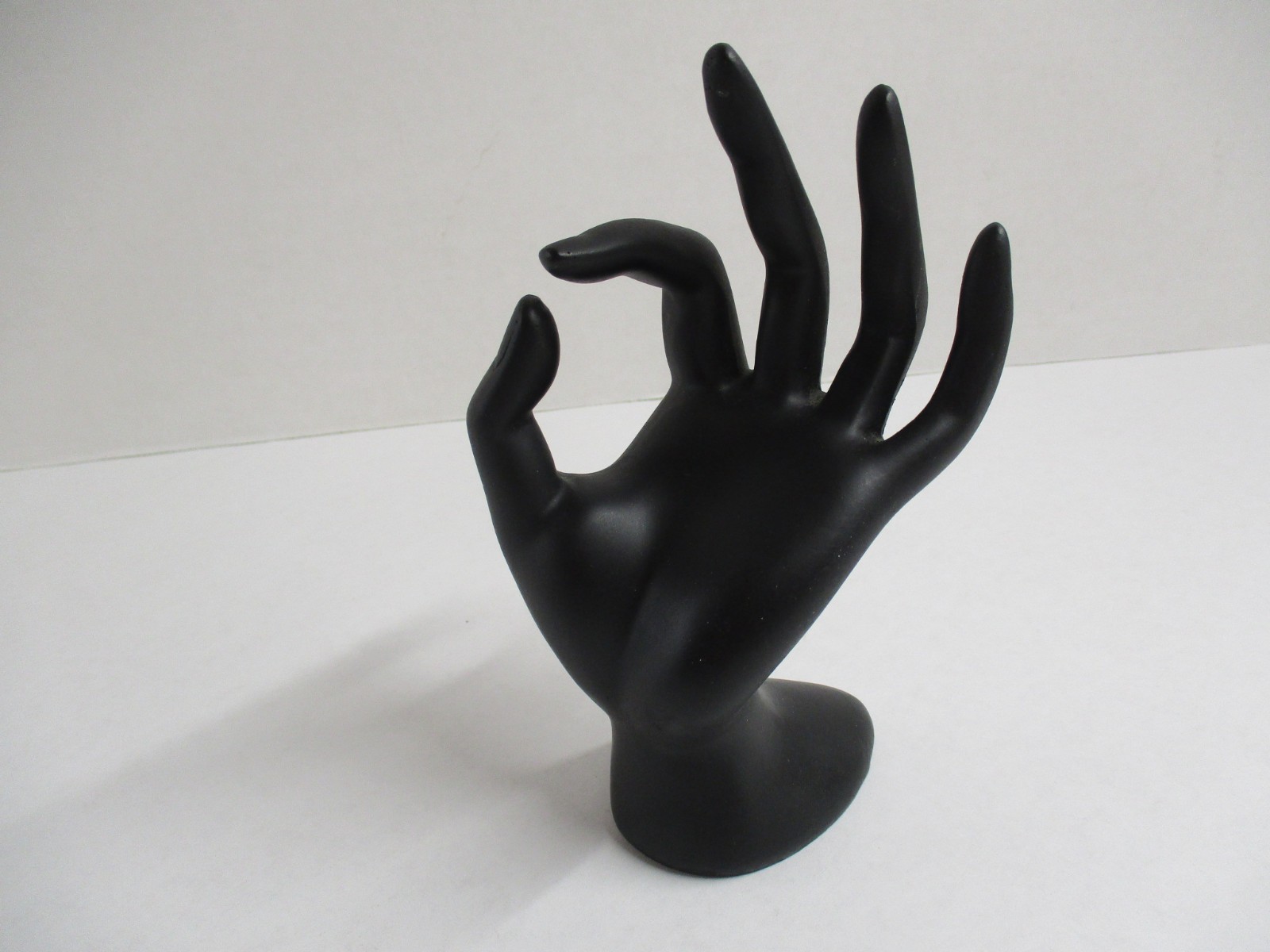 Hand Mannequin Black Display Unisex Solid Strong Still Finger Palm Ok Gesture