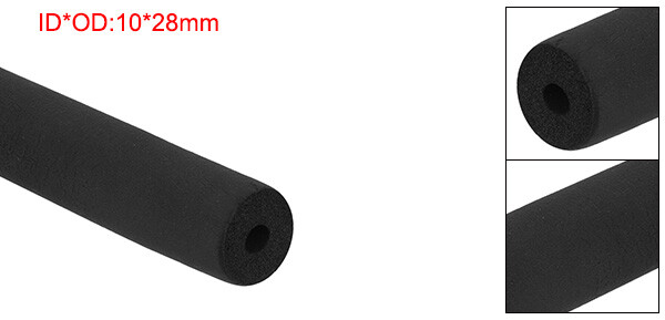 3/8″(10mm) x 6Ft Pipe Insulation Foam Tube Pipe Cover Wrap Roll Bar Padding
