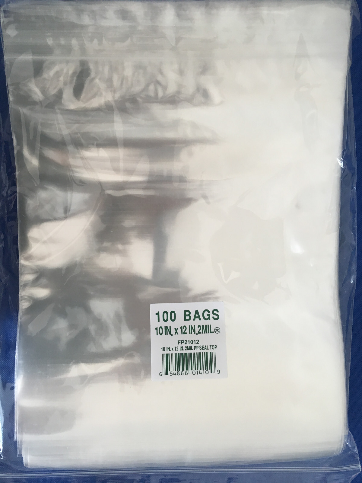 Clear Cello Zipper Zip Lock Seal Top Reclosable Hang Hole Plastic Poly Bags 2Mil