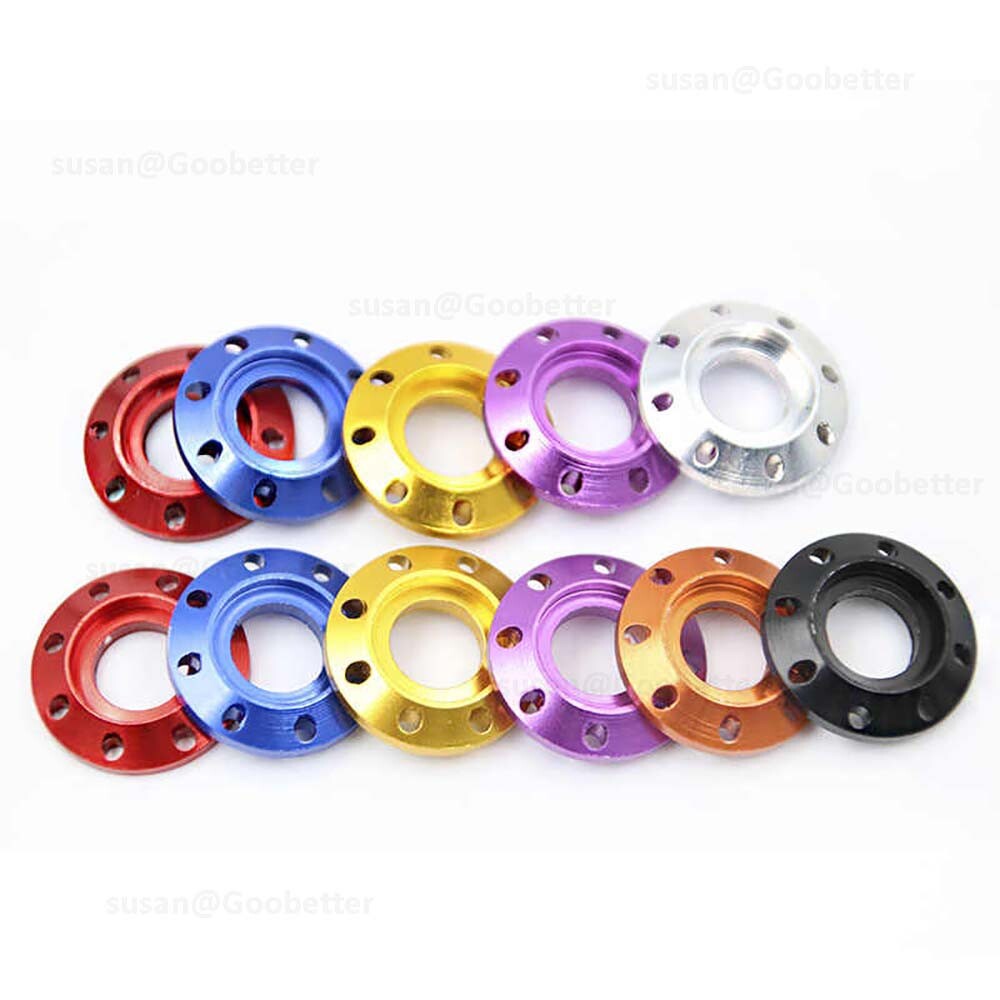 Aluminum Alloy M6 M8 Anodized Bolt Washers Gasket Drilled Spacer for Motorcycle
