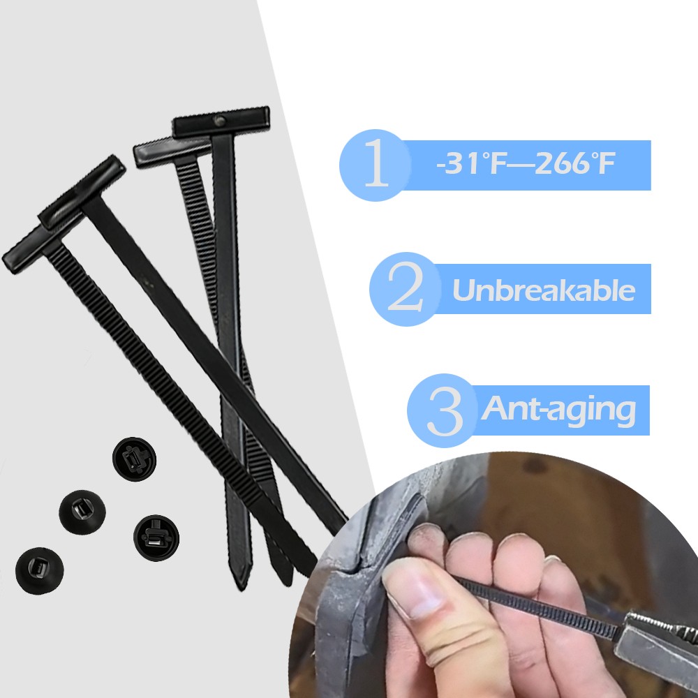 50/100/200/300Pcs Self Locking Nylon Zip Ties Heavy Duty Universal Cable Holder
