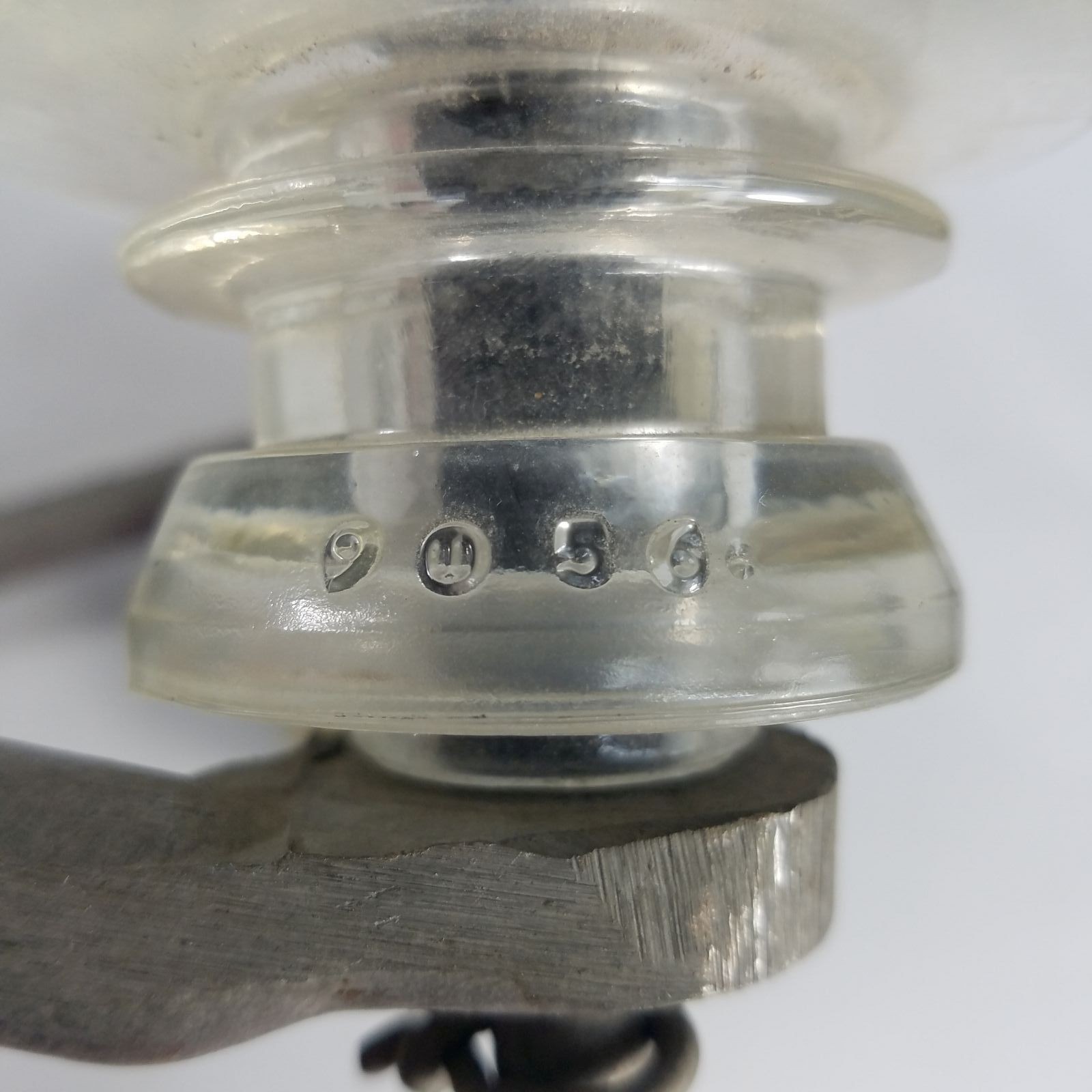 Case Span Bracket RH ALCOA P207/FC SE1 4 Glass Insulators Telegraph Phone 1950s