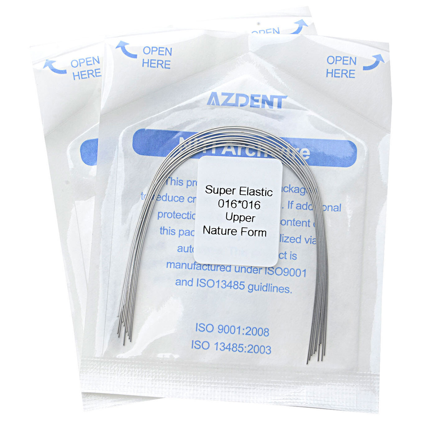 Dental Orthodontic Super Elastic Niti Rectangular Arch Wires Ovoid /Nature FDA