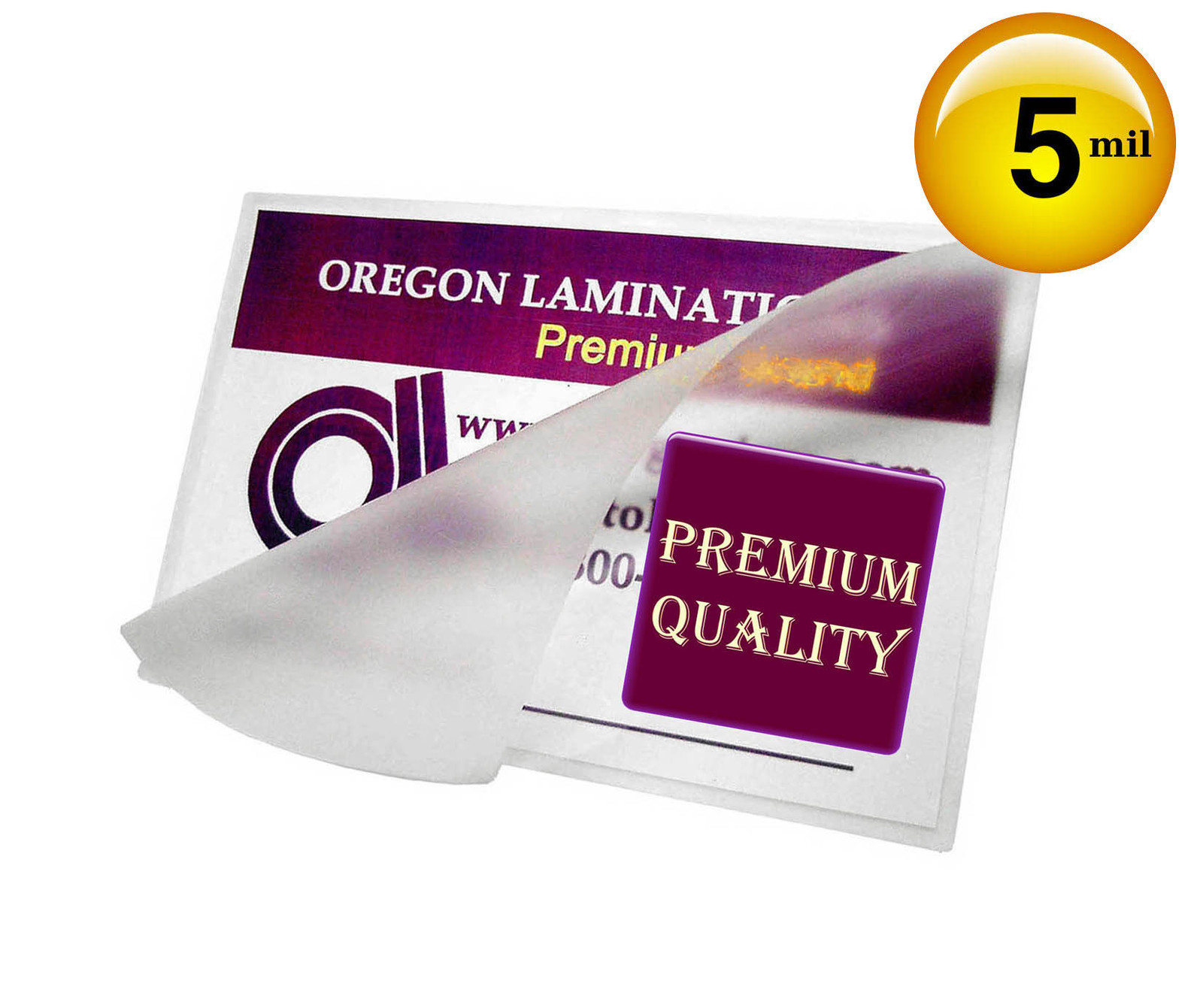 500/pack Prayer Card size Hot Laminating Pouches 5 Mil 2-3/4 x 4-1/2, 2.75 x 4.5