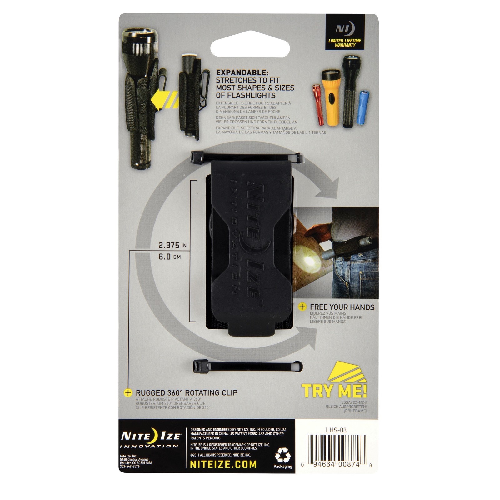 Nite Ize Lite Holster Stretch Flashlight Holster (2-Pack)