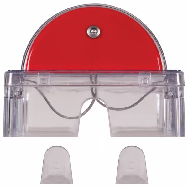 Fire Alarm Protective Cover, Polycarbonate, Surface Mount, 6 7/8 in W x 8 7/8 in