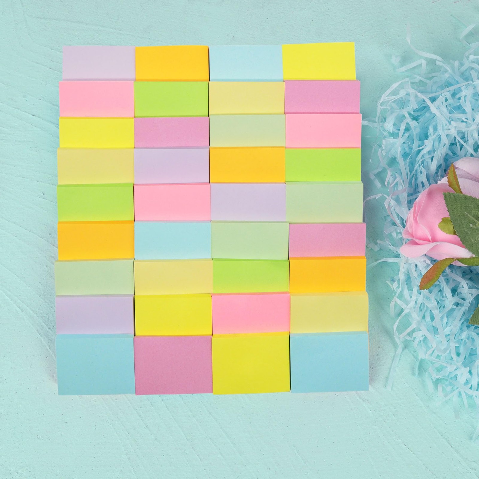 Self Stick Notes 1.5×2 Inch, 36 Pads, 9 Colors, Office