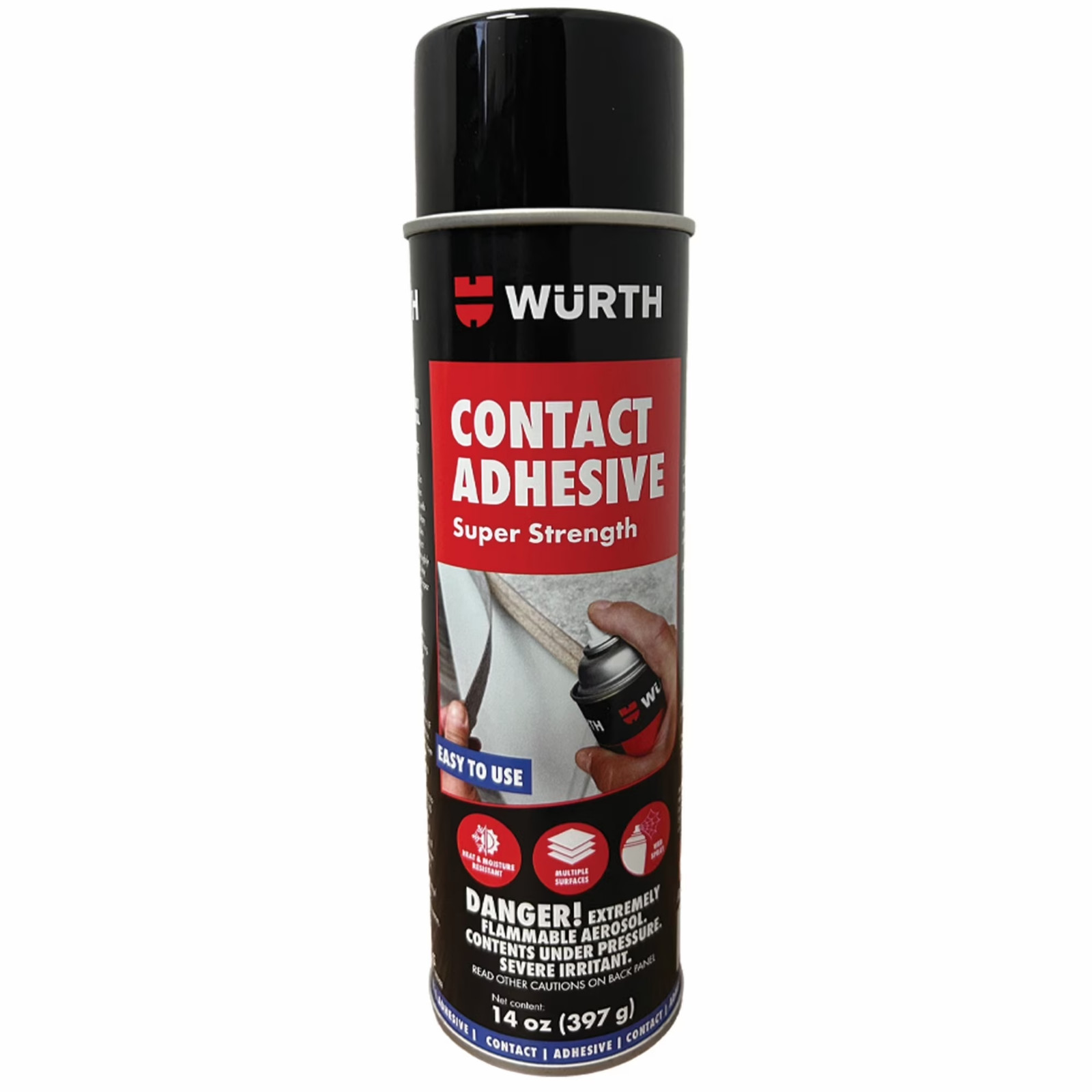Würth Super Strength Spray Contact Adhesive, 14oz Can