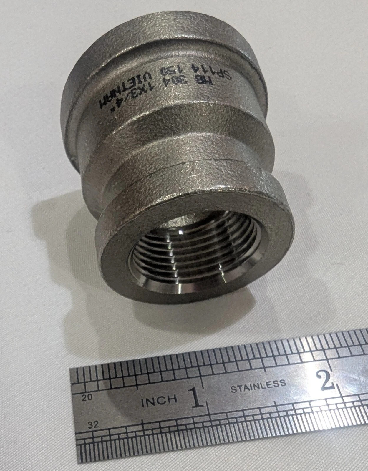 STAINLESS STEEL MB304 1″X3/4″ Reducing coupling SP114 Vietnam Lot of 3!
