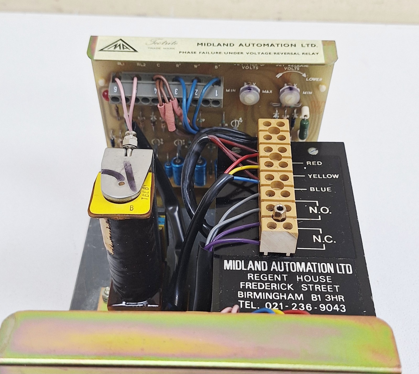 Midland Automation BEP0103 Undervoltage Reversal Relay 380-440V 50-60Hz 3P