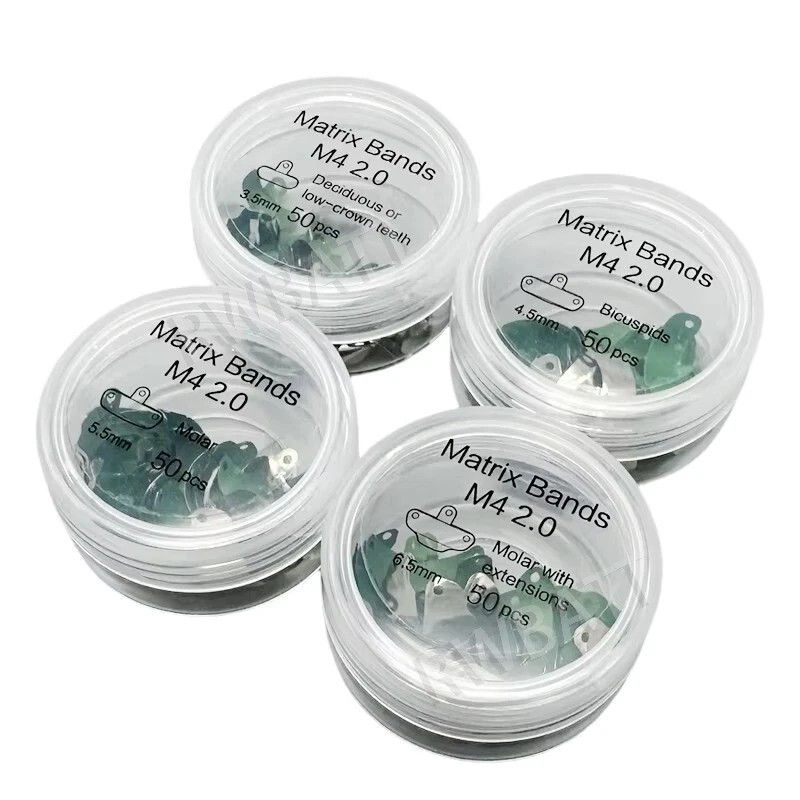 Dental Non-Stick Matrix Bands with PTFE Coated Sectional Contoured Matrices Band