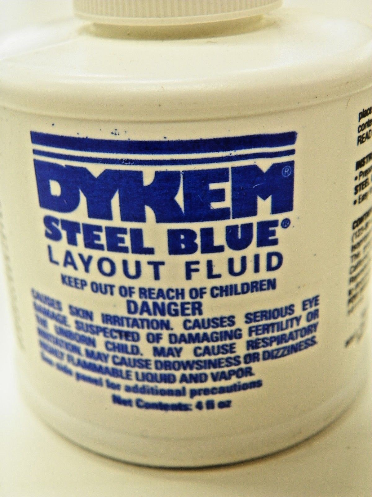 DYKEM LAYOUT FLUID – (1) RED & (1) BLUE, 4 FL.OZ. BRUSH IN CAP