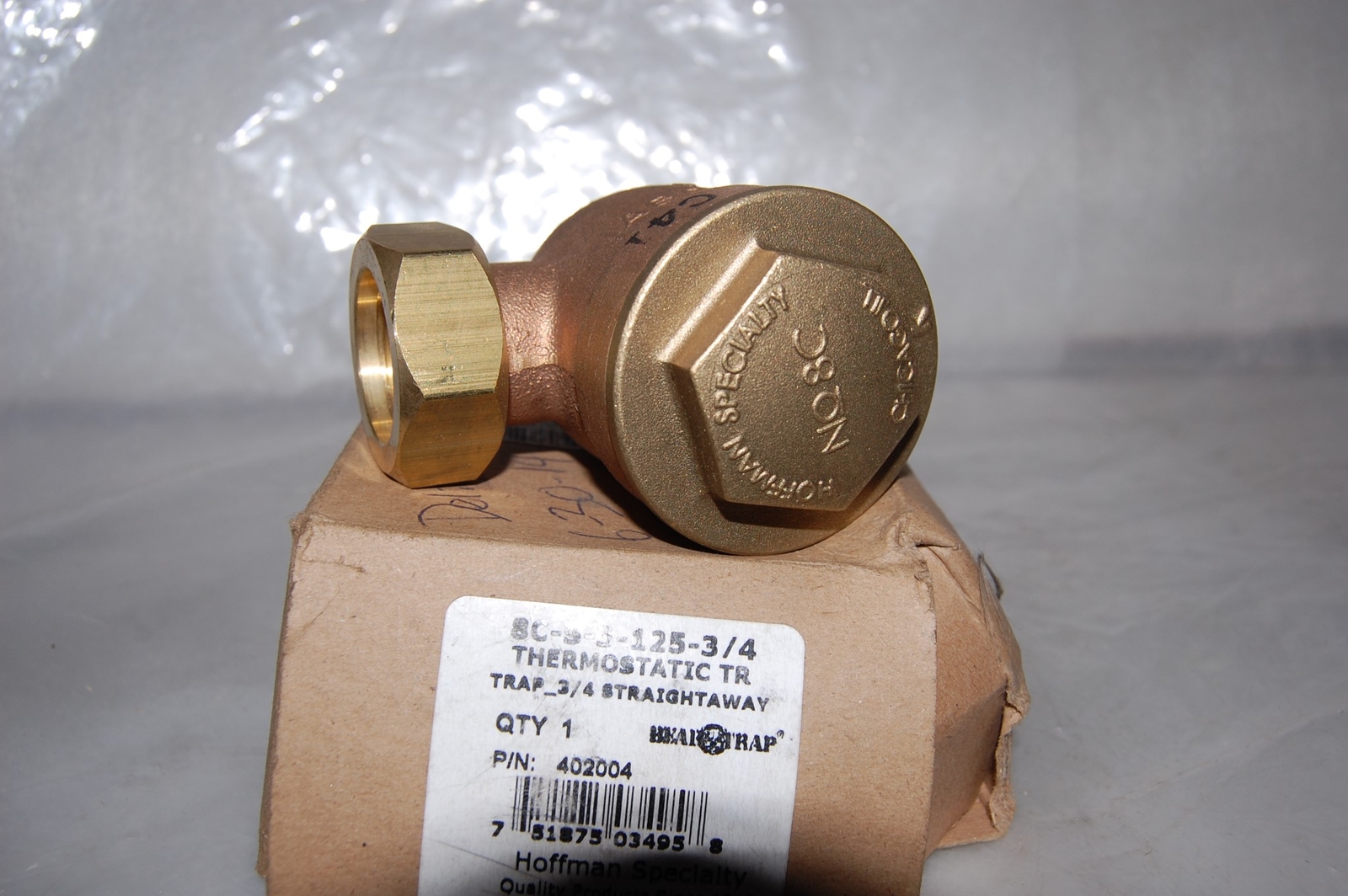 Hoffman 402004 8C-S-3-125-3/4 Straightaway Thermostatic Trap