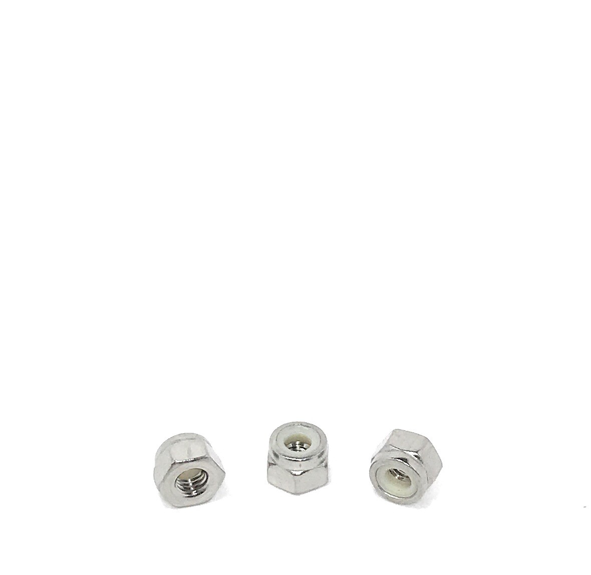 (100) M3 x 0.5 Stainless Steel DIN985 Metric Nylon Insert Lock Nuts 3mm A2 (100)