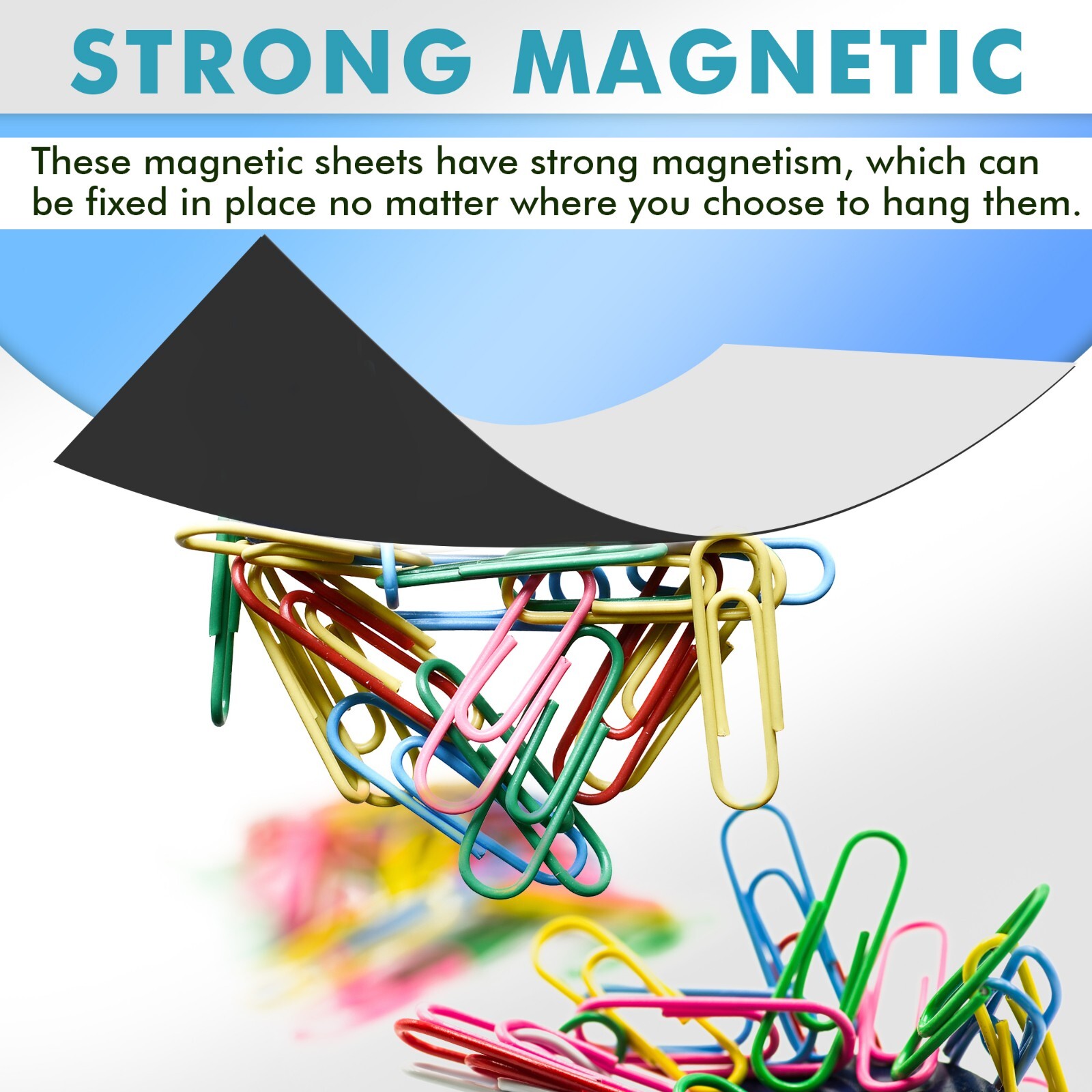 Strong Flexible Self Adhesive Magnetic Sheet 5×7 Photo Magnet Sheets 20 Mil 5PK