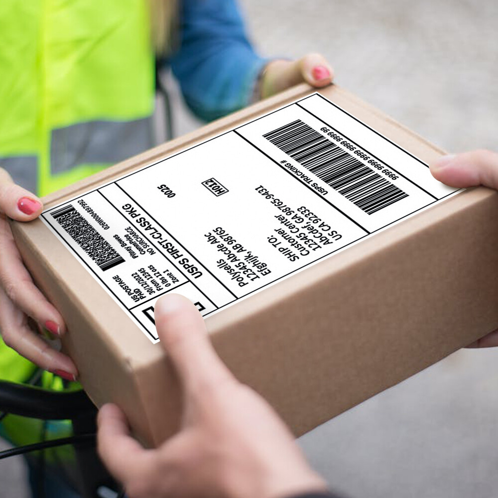 8.5×11 Shipping Label Sheets – Address Labels Stickers for Laser Inkjet Printer