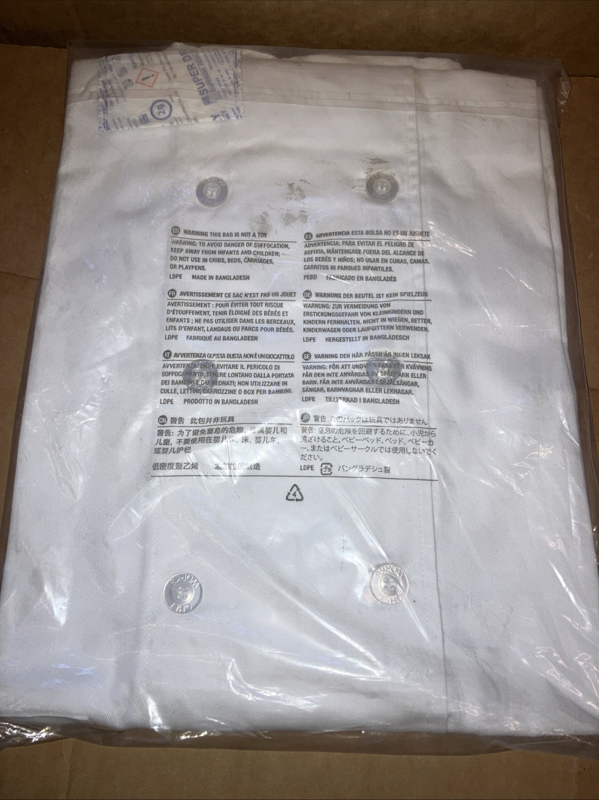 Chef Works Unisex Volnay Chef Coat, White X-Large PCSSWHTXL Size XL