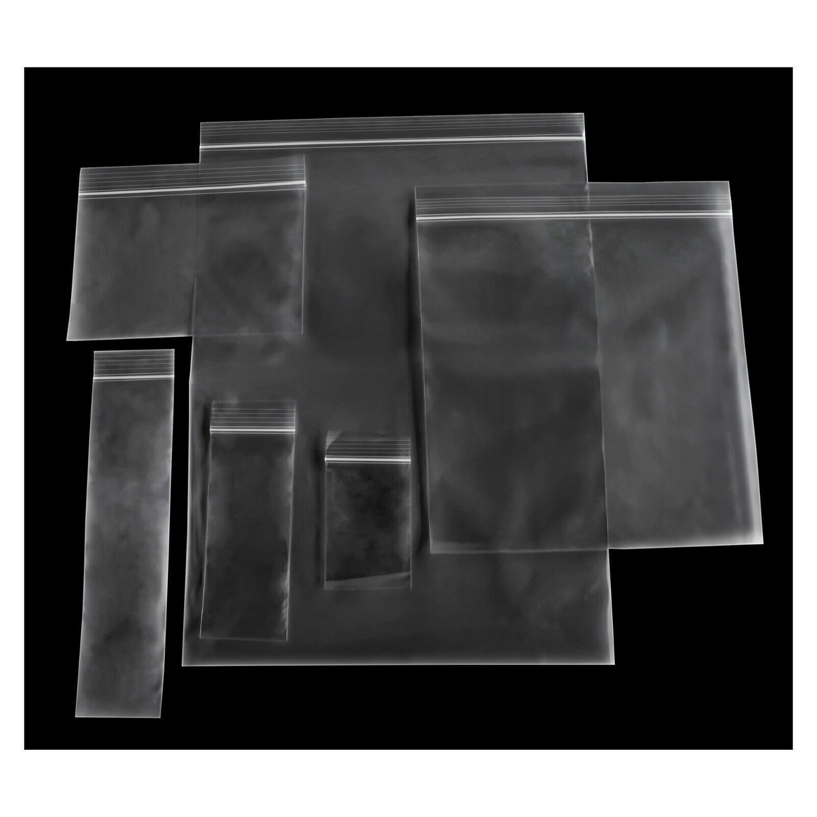 Clear Reclosable Top Seal Zip Lock Baggie Jewelry Plastic Bags 1000 Pieces 2 mil