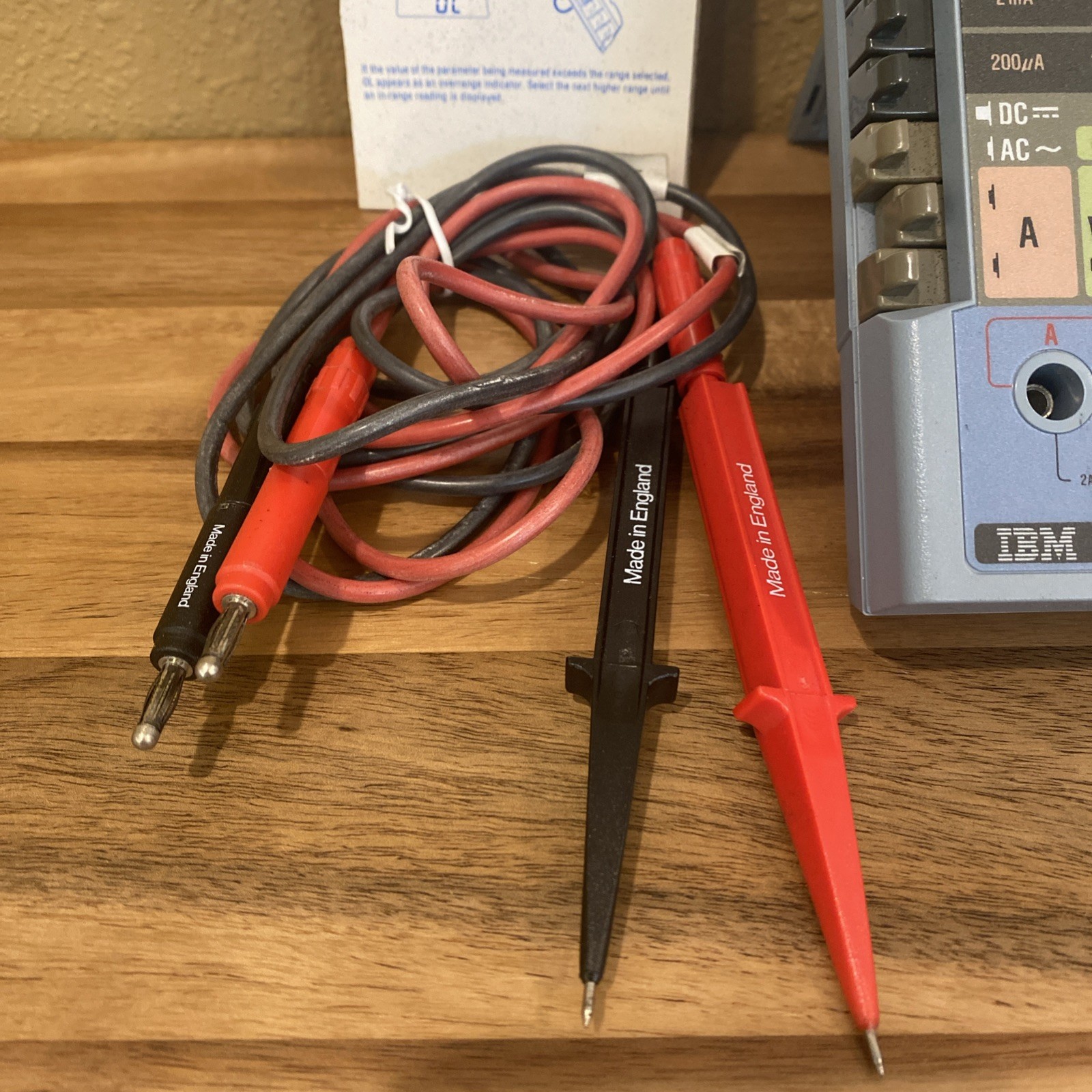 Vintage IBM 8060A/AA True RMS Multimeter Fluke 8060A w Case & Leads Very Clean!