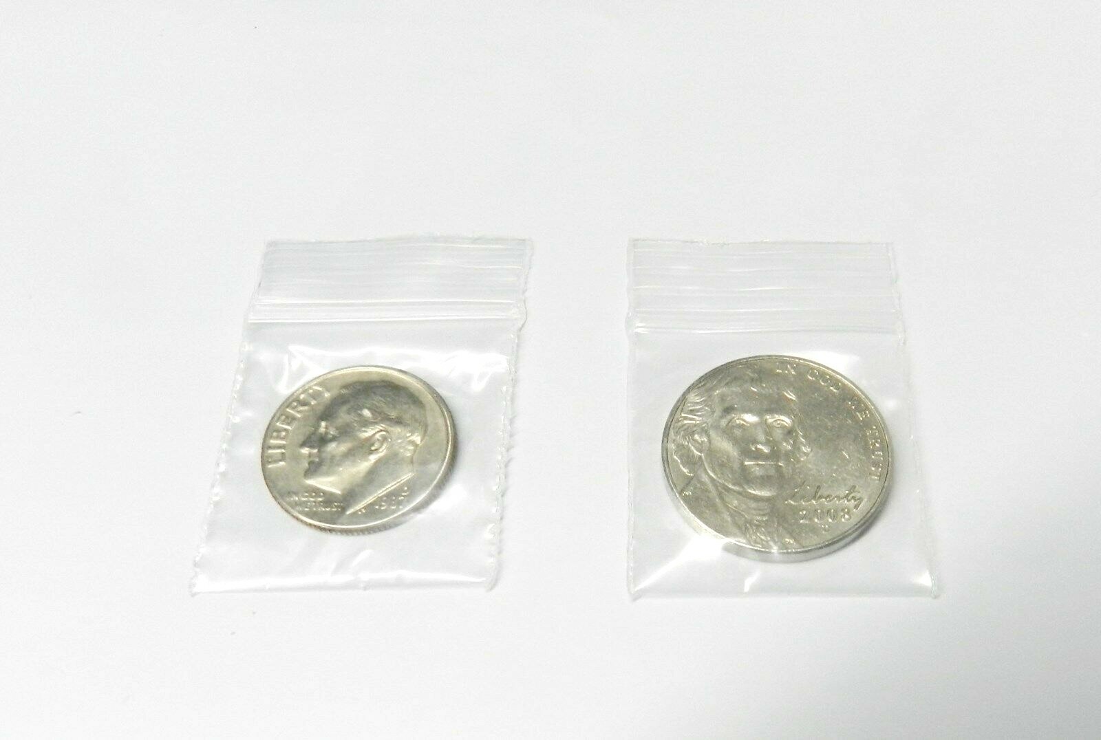 1000 Bags Reclosable 2mil Clear 1″ x 1″ Mini Poly Bags 1×1 Baggies 1,000 Pcs