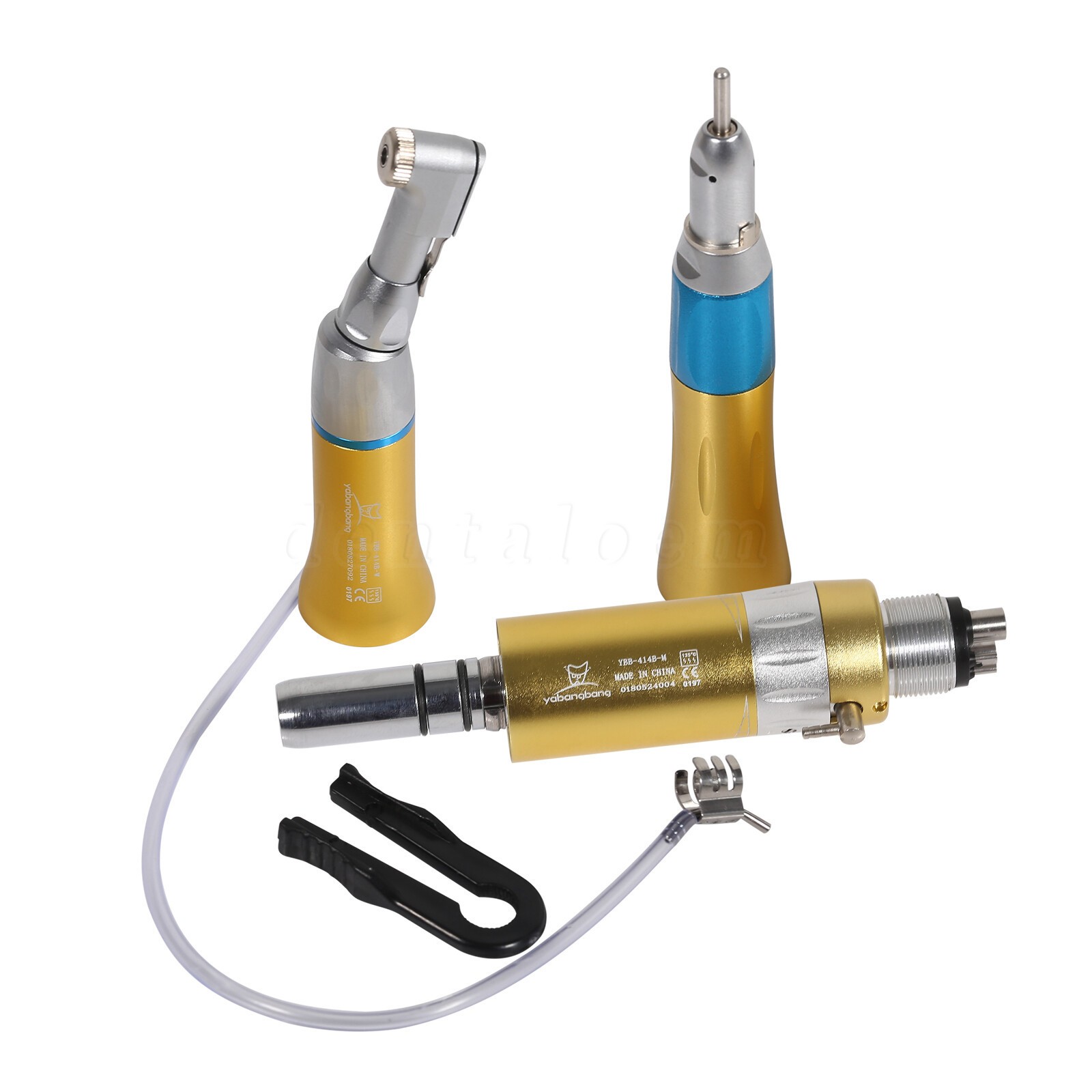 USA NSK Style Dental Contra Angle Low Slow Speed Handpiece Latch Type Gold 4Hole