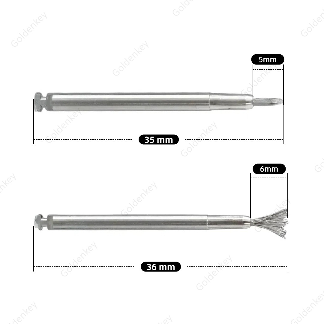 Dental Titanium Brush Peri-implantitis Surface Cleaning Brush Bristles Tool USA